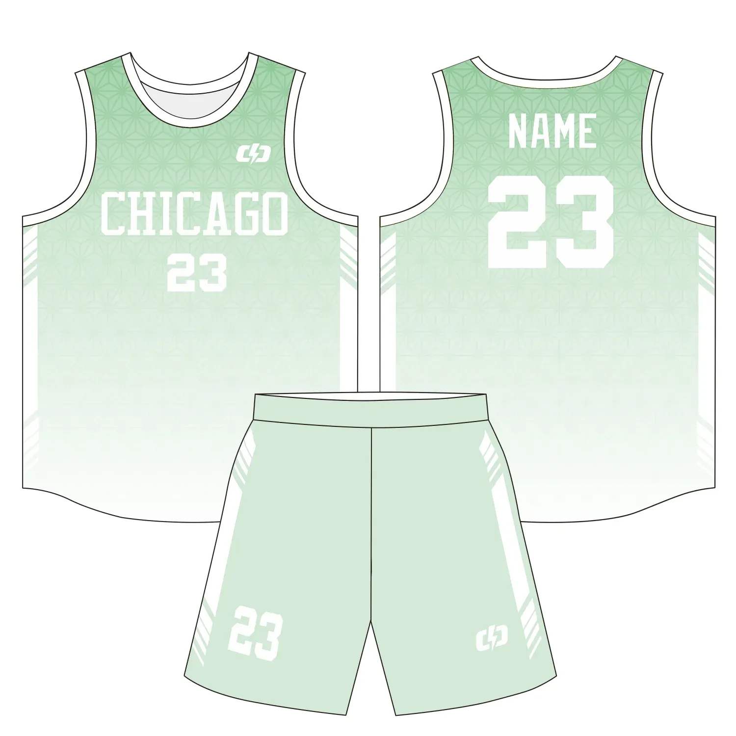 Custom basketball uniform design B34