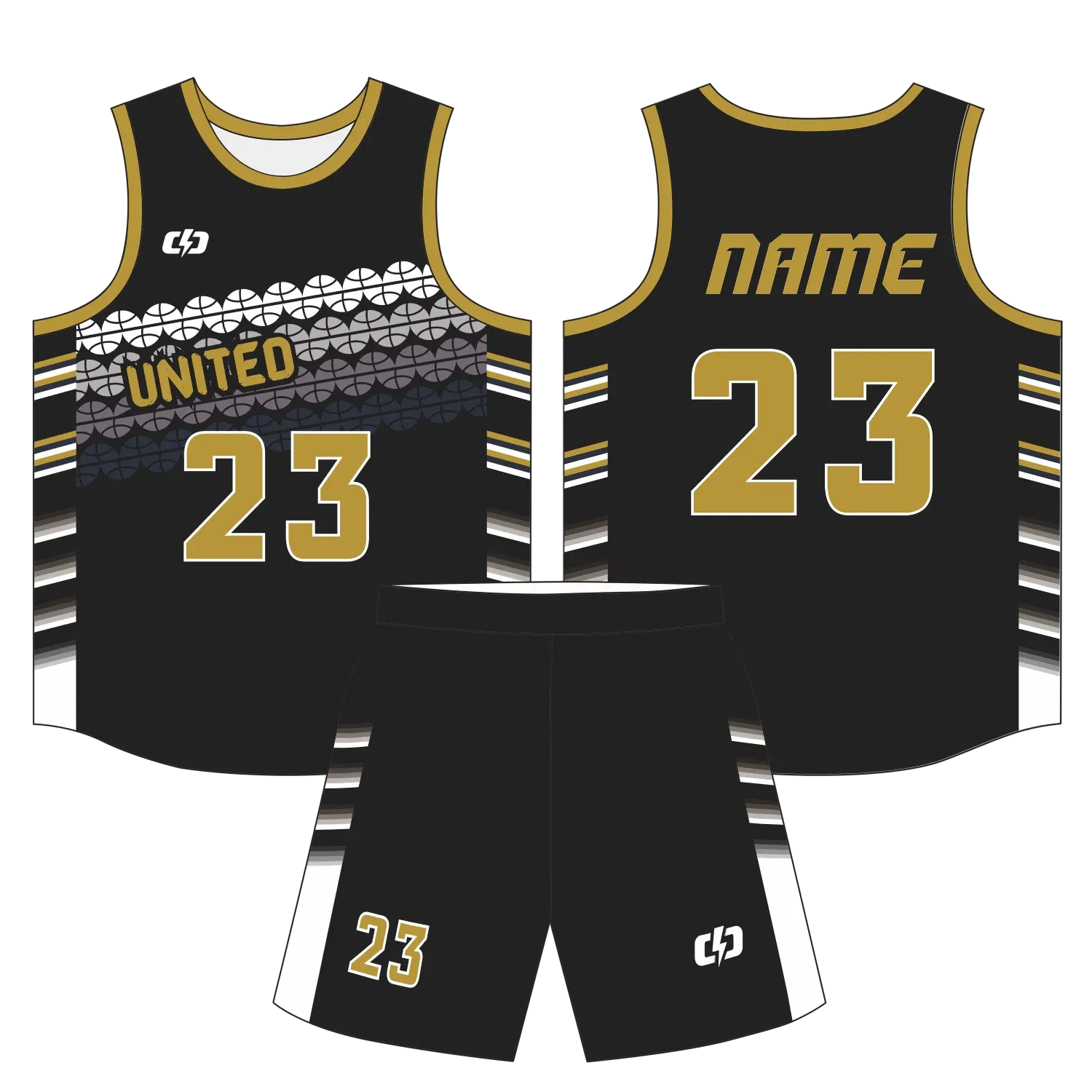Custom basketball uniform design B60
