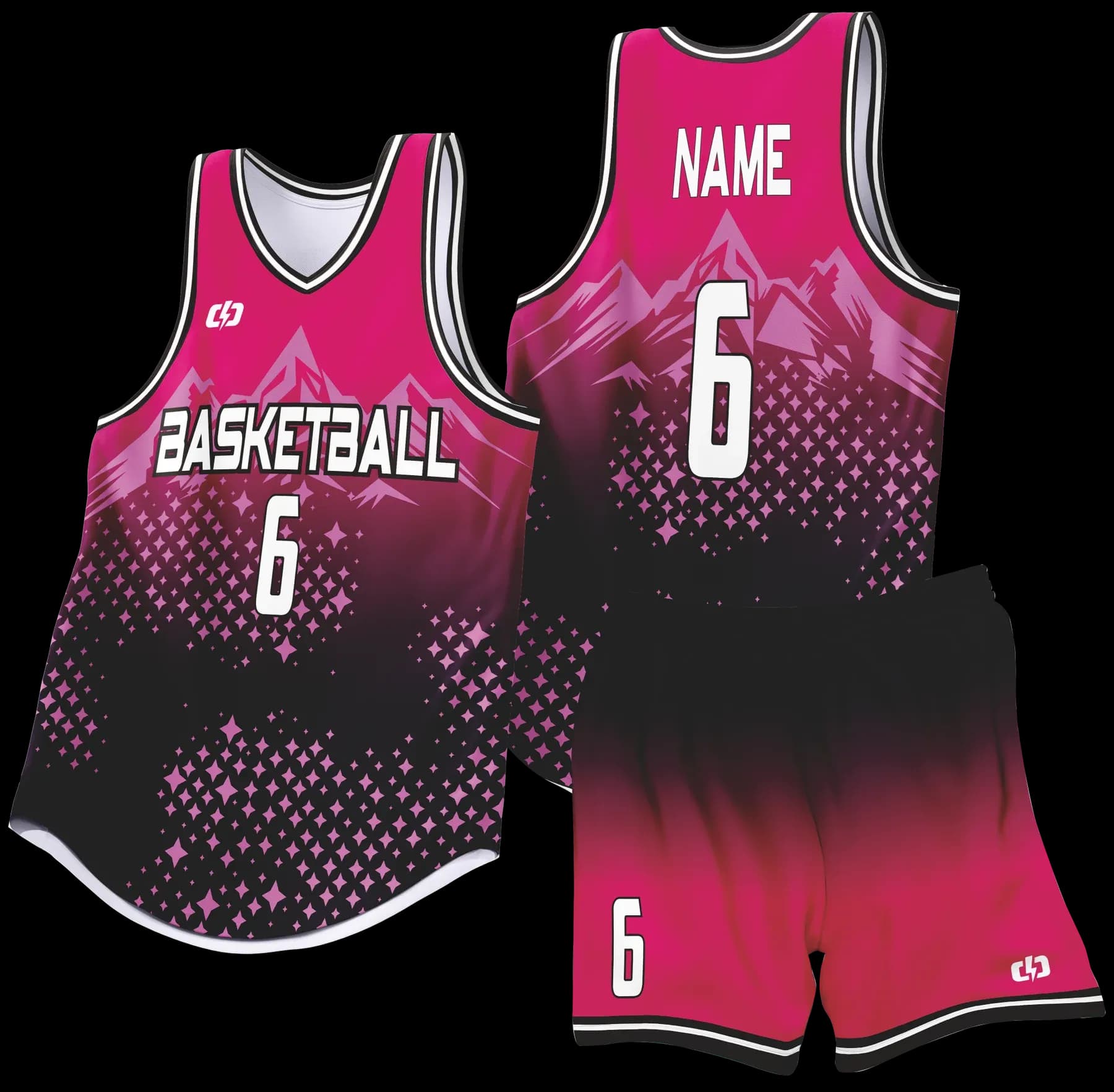 Custom basketball uniform design B95