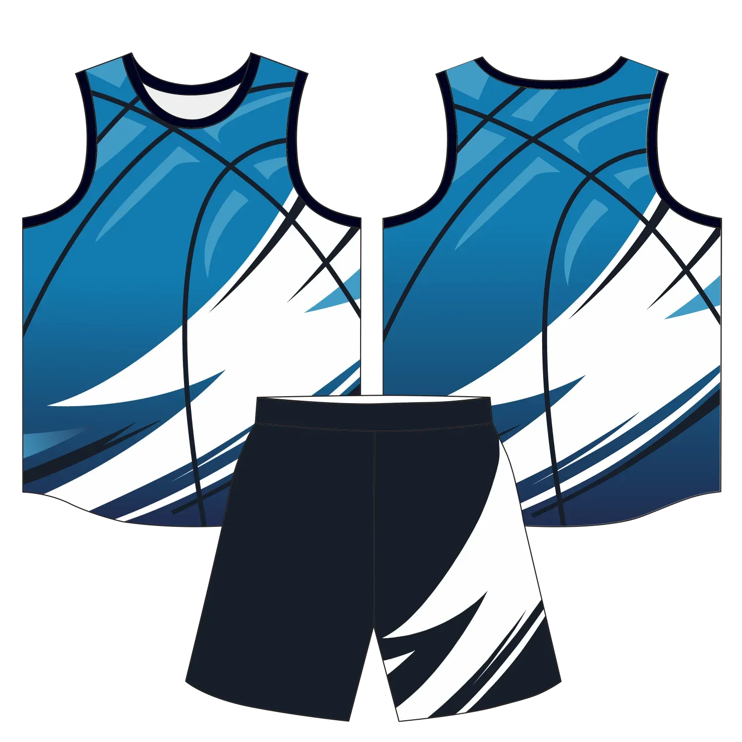 Custom basketball uniform design B65