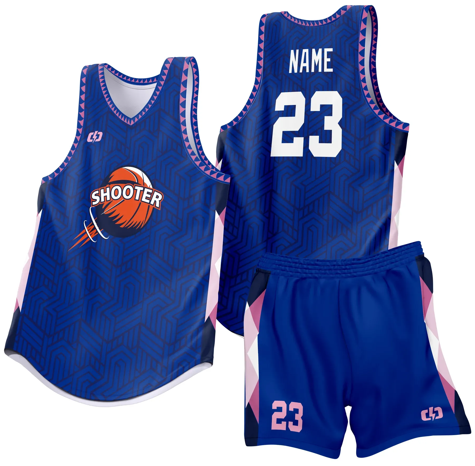 Custom basketball uniform design B31