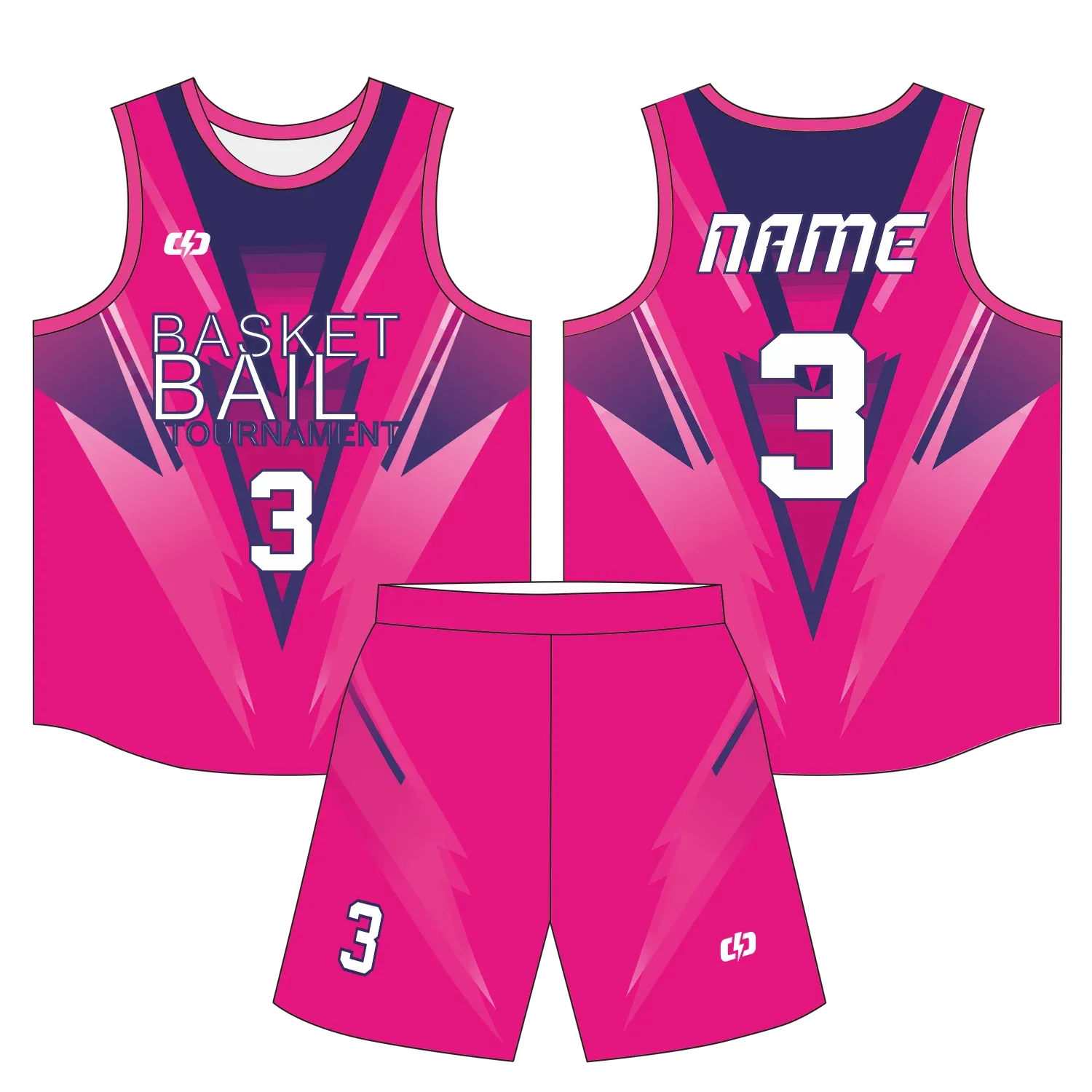 Custom basketball uniform design B61