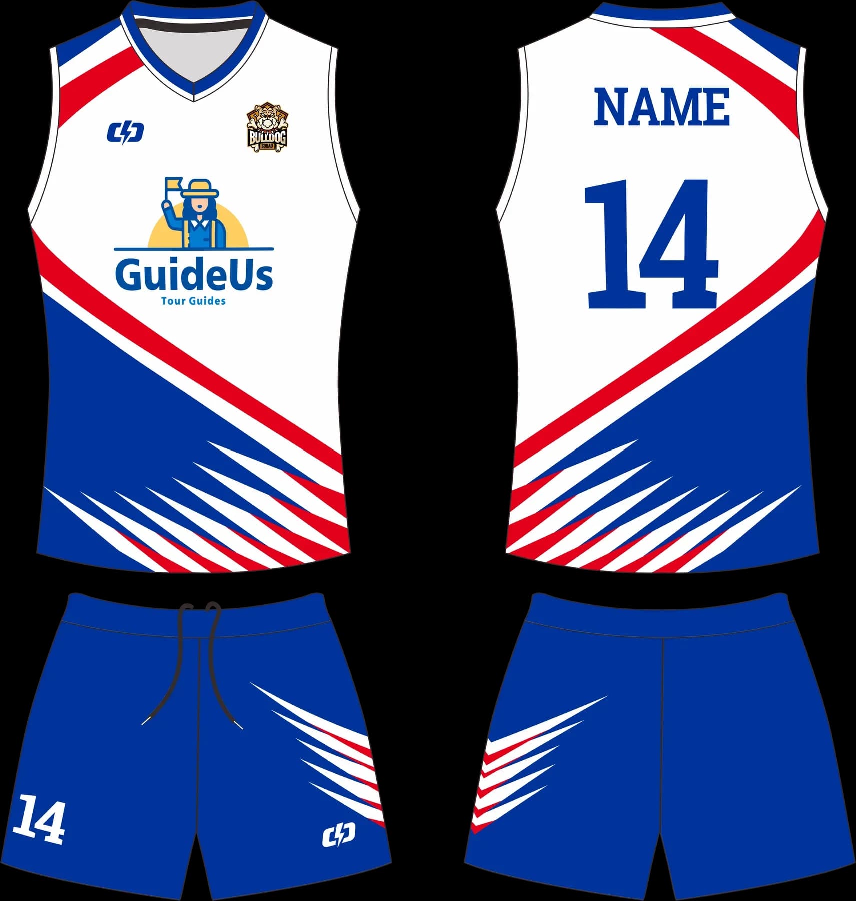 Custom volleyball uniform design UW23