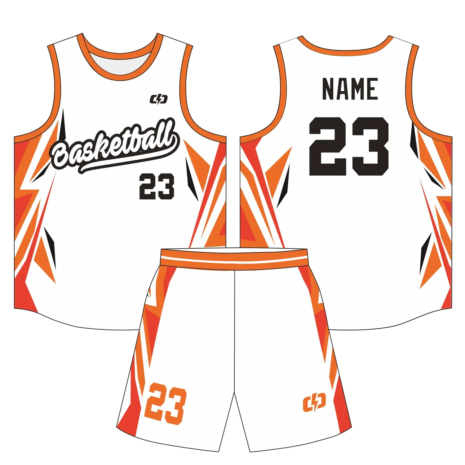 Custom basketball uniform design B41