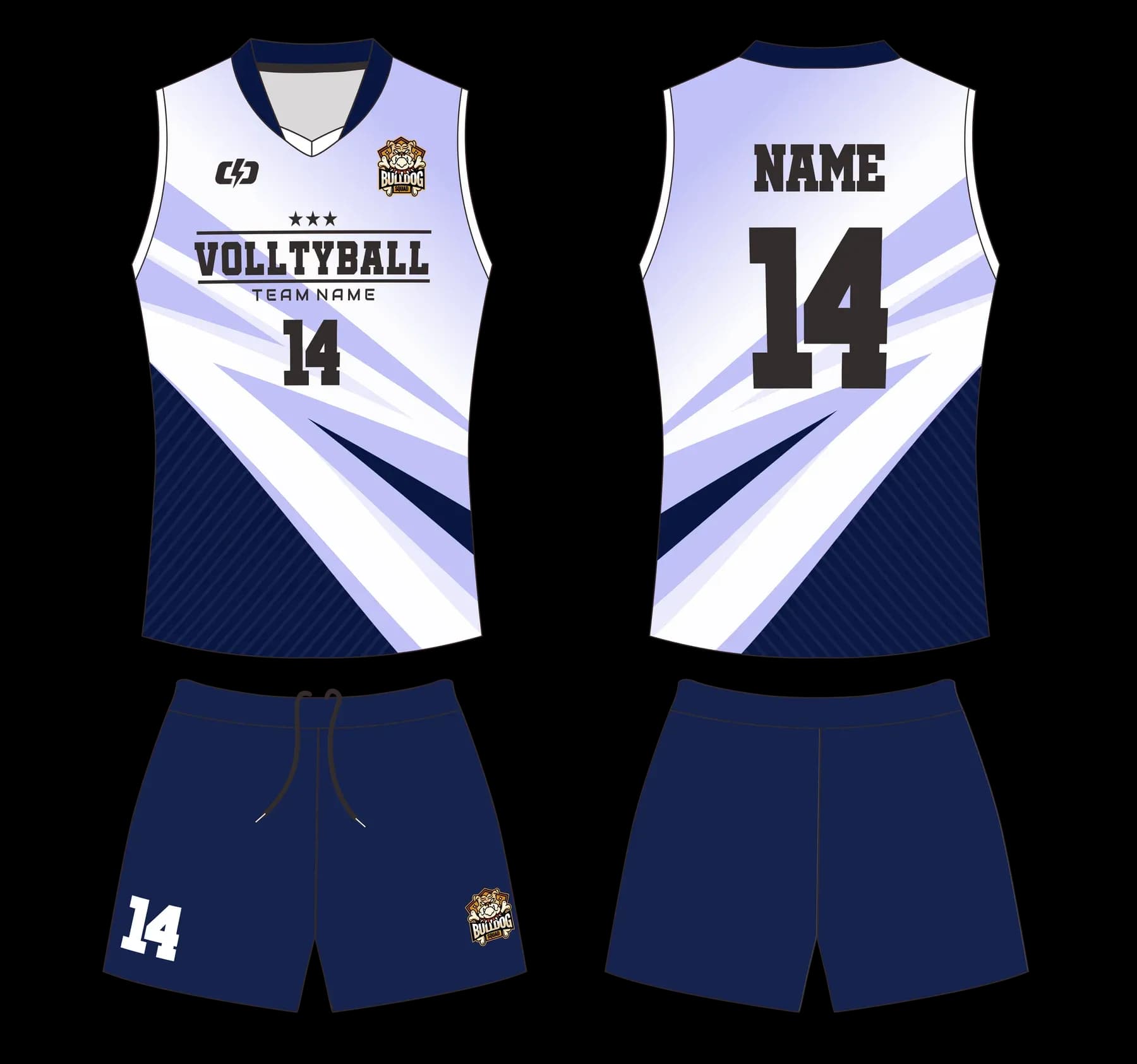 Custom volleyball uniform design UW01