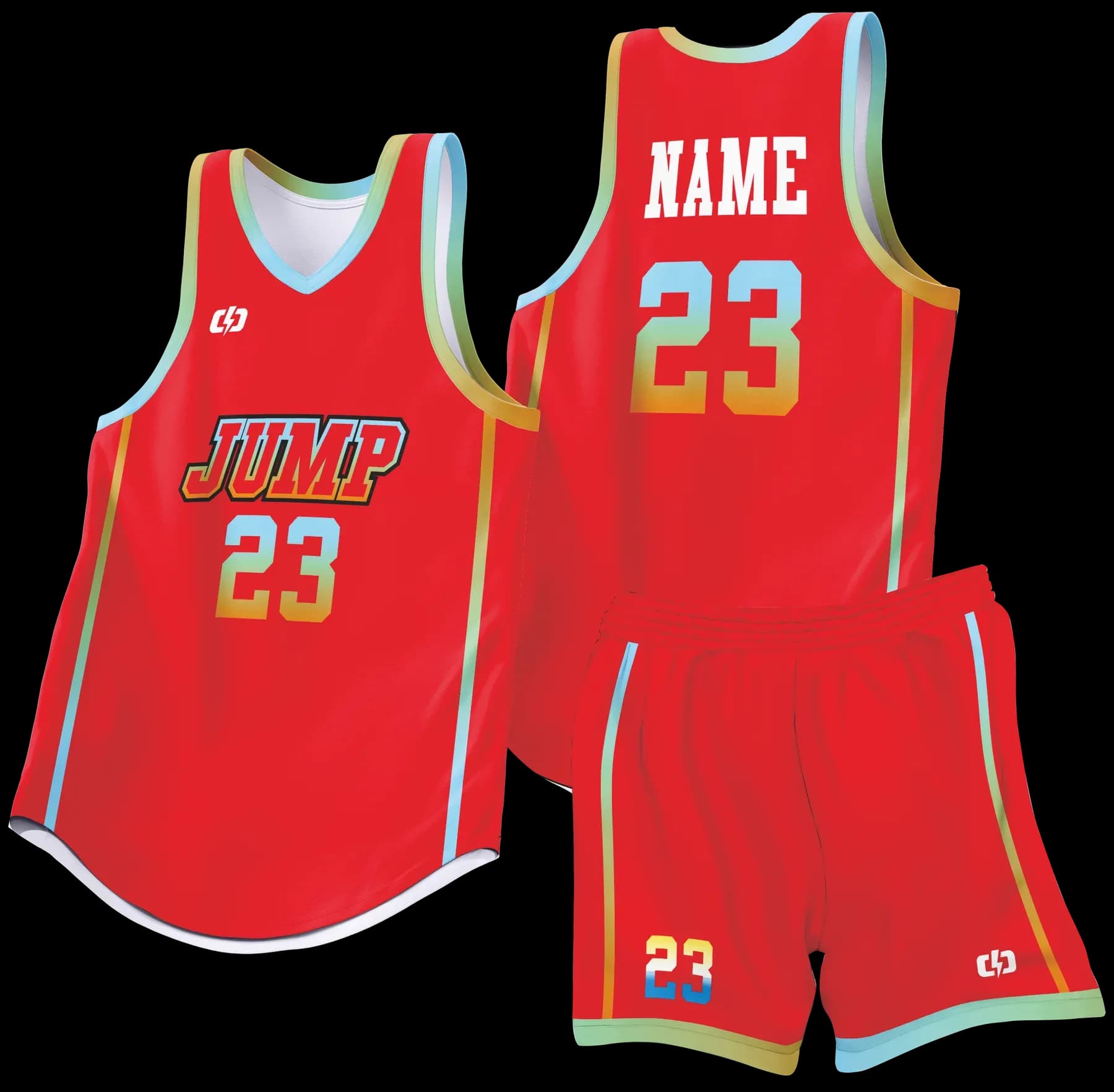 Custom basketball uniform design B99