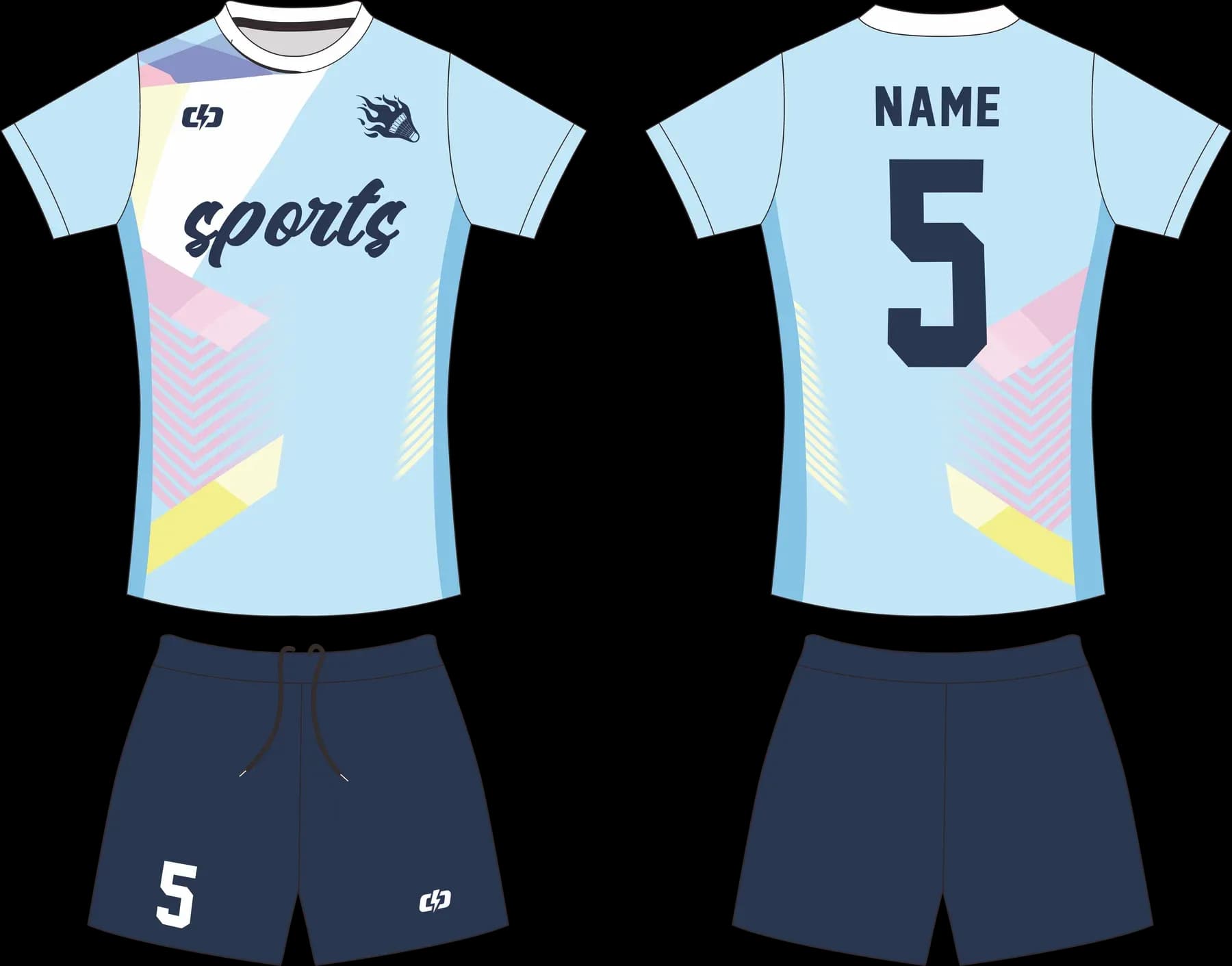 Custom volleyball uniform design UC14