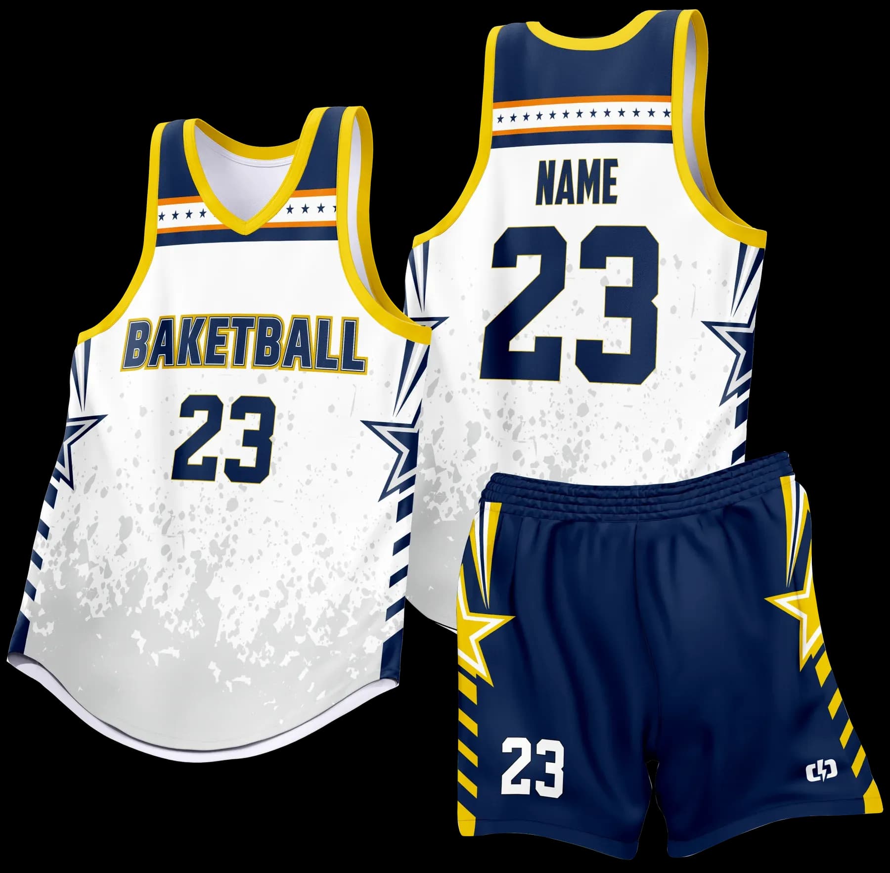 Custom basketball uniform design B86