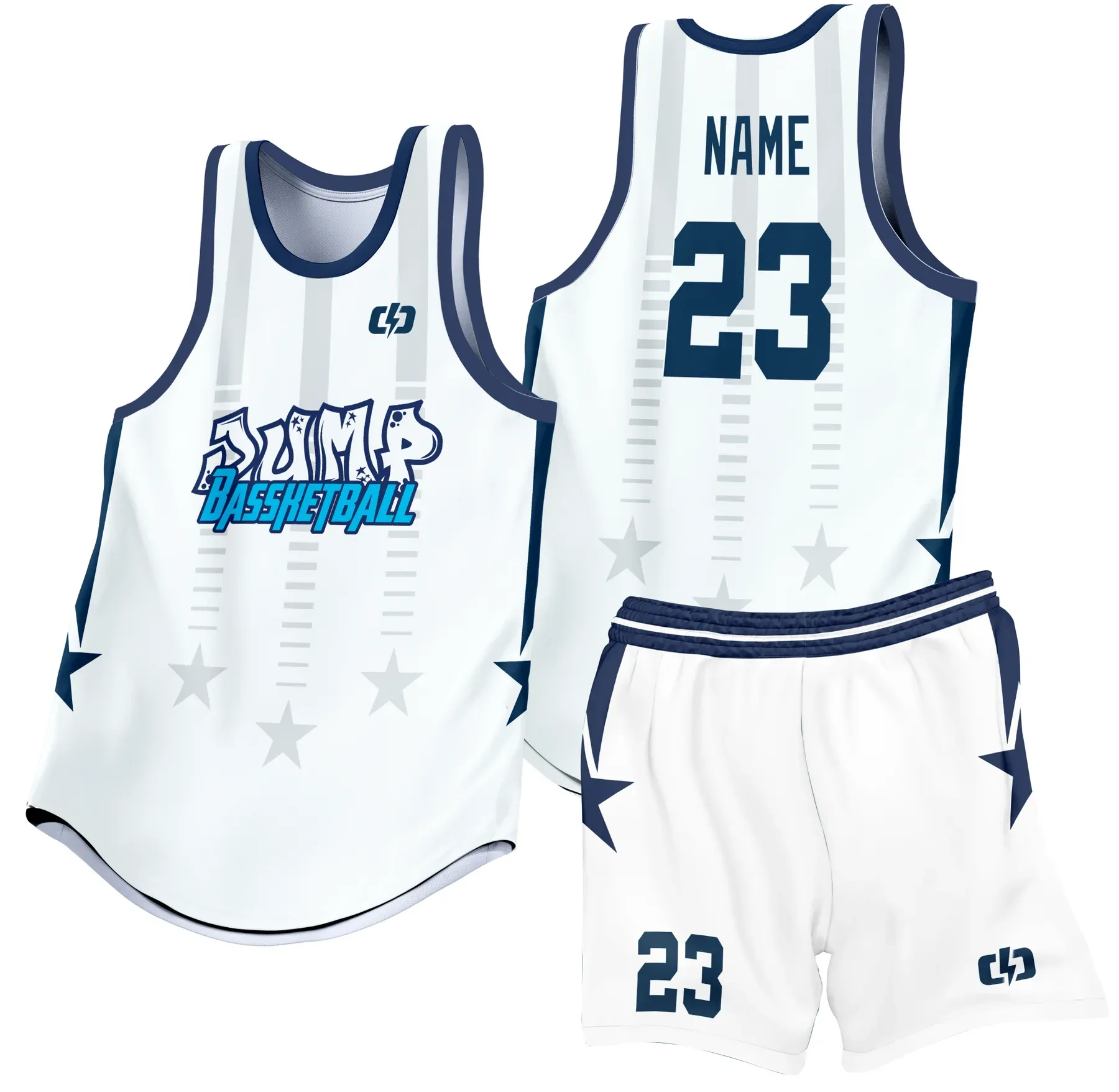 Custom basketball uniform design B38
