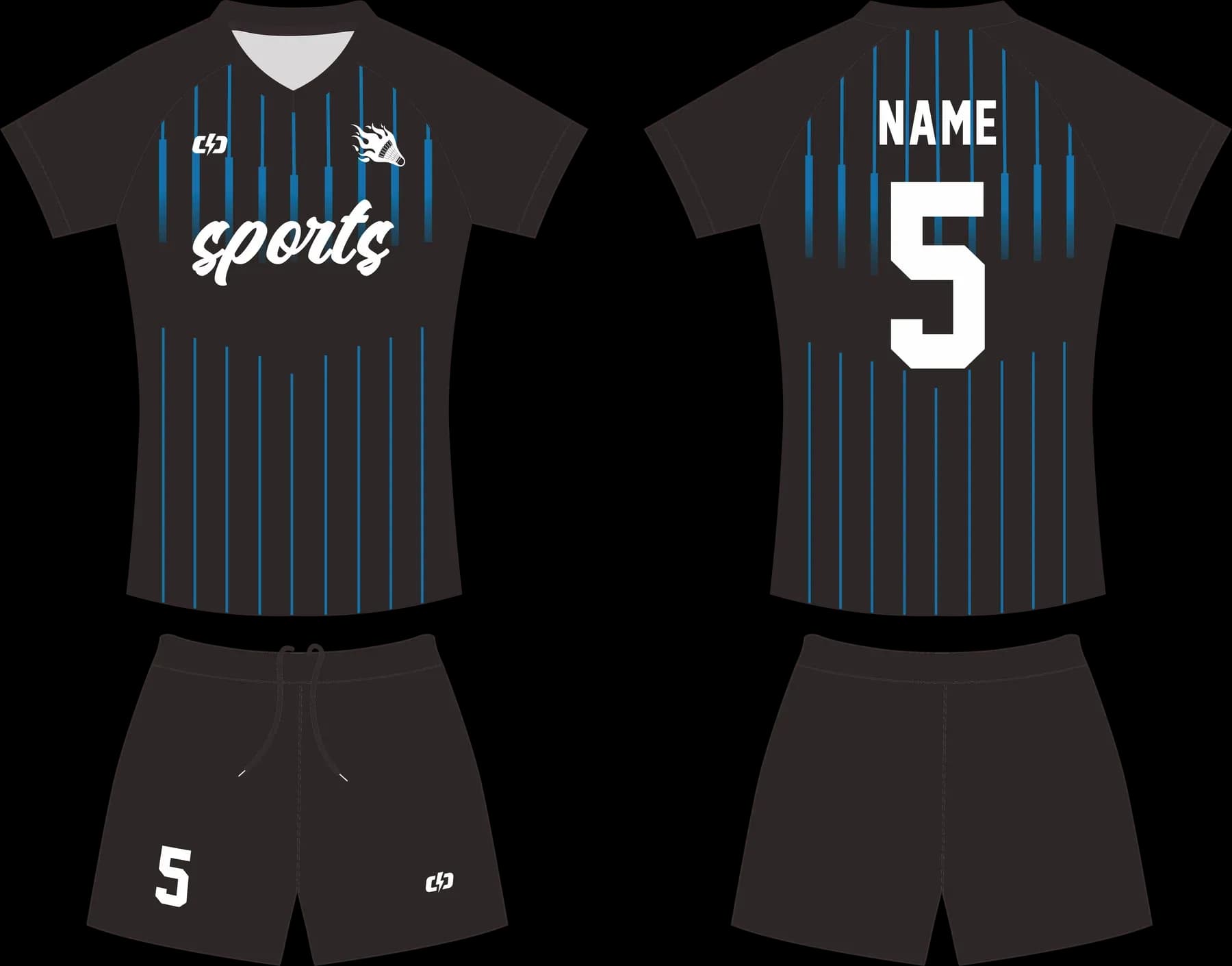 Custom volleyball uniform design UC05