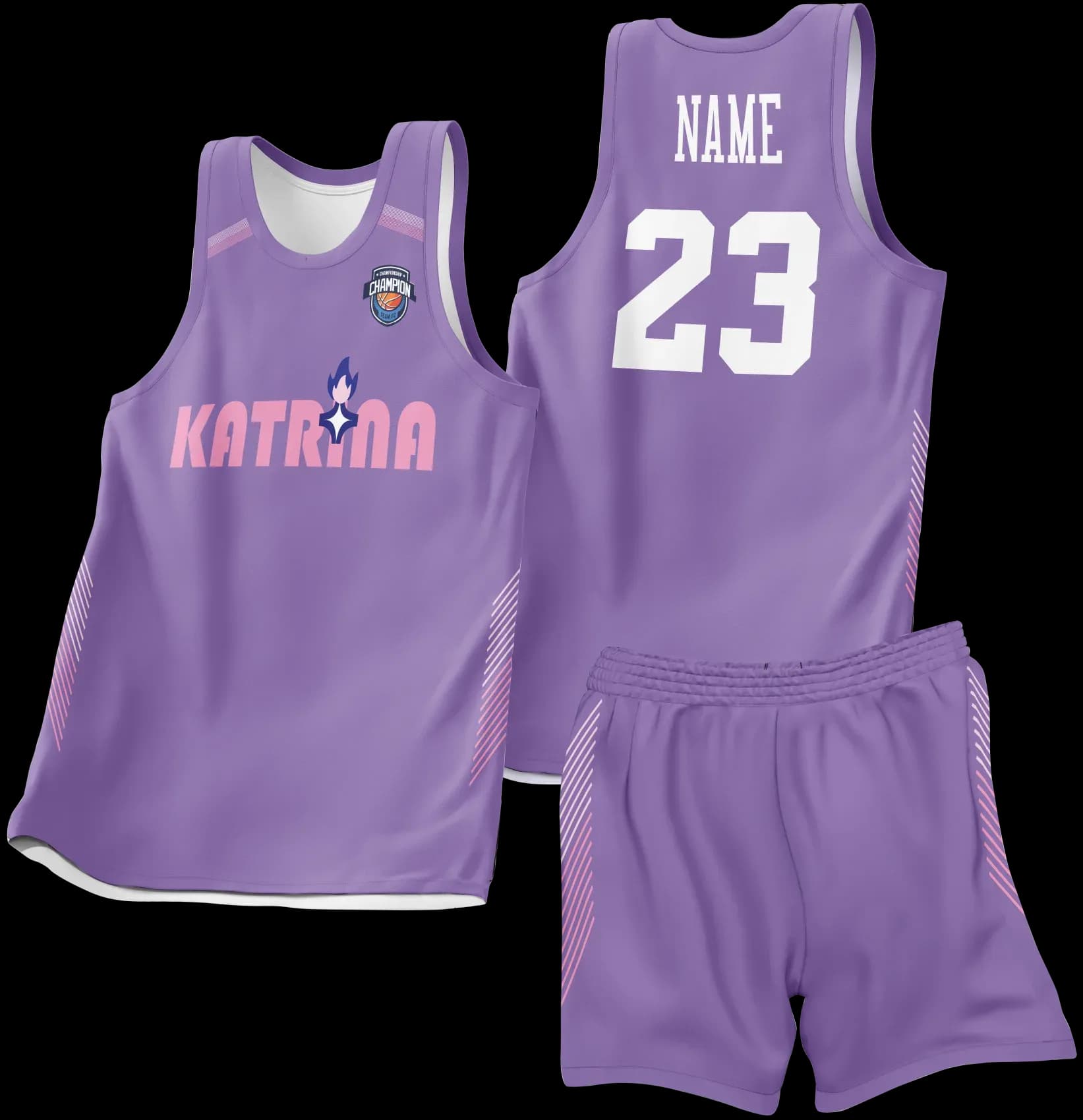 Custom basketball uniform design B22JW