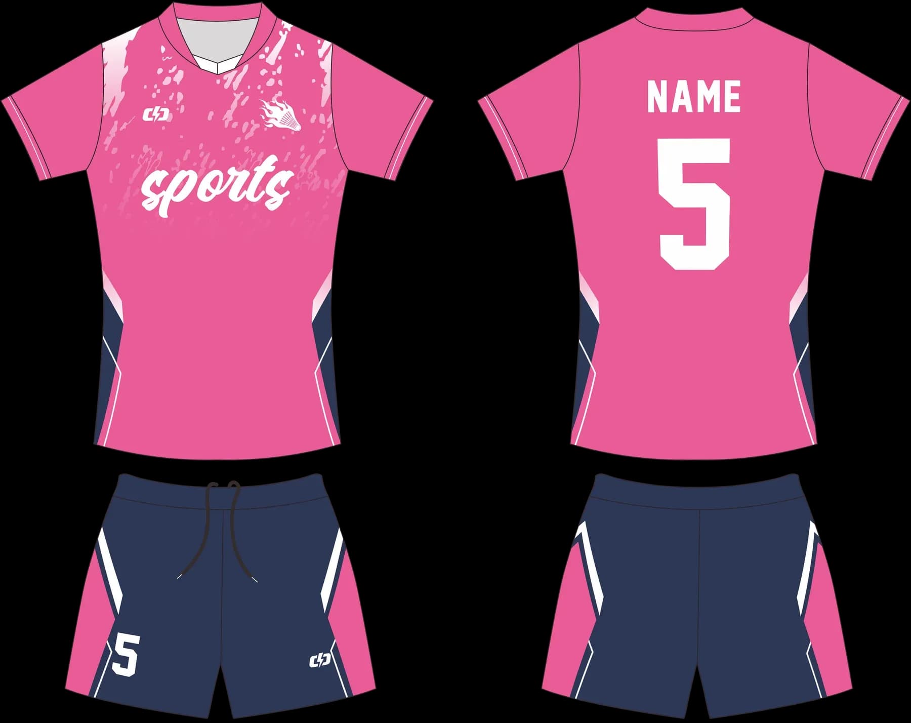 Custom volleyball uniform design UP46