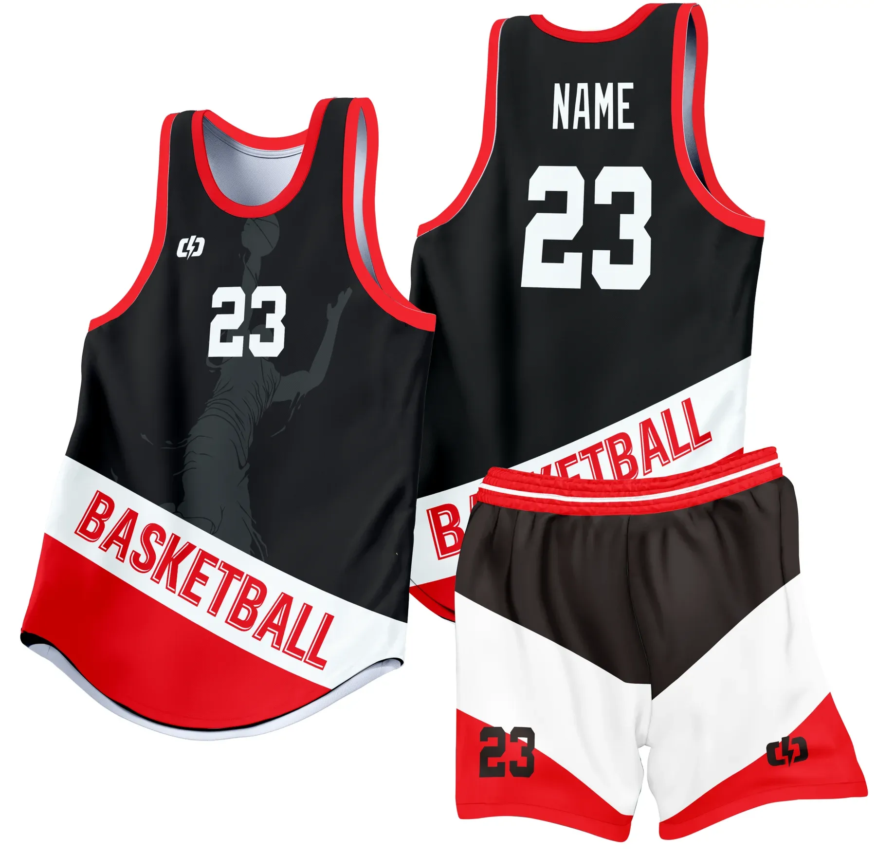 Custom basketball uniform design B45