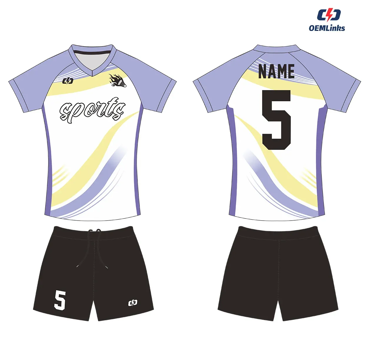 Custom volleyball uniform design UC11