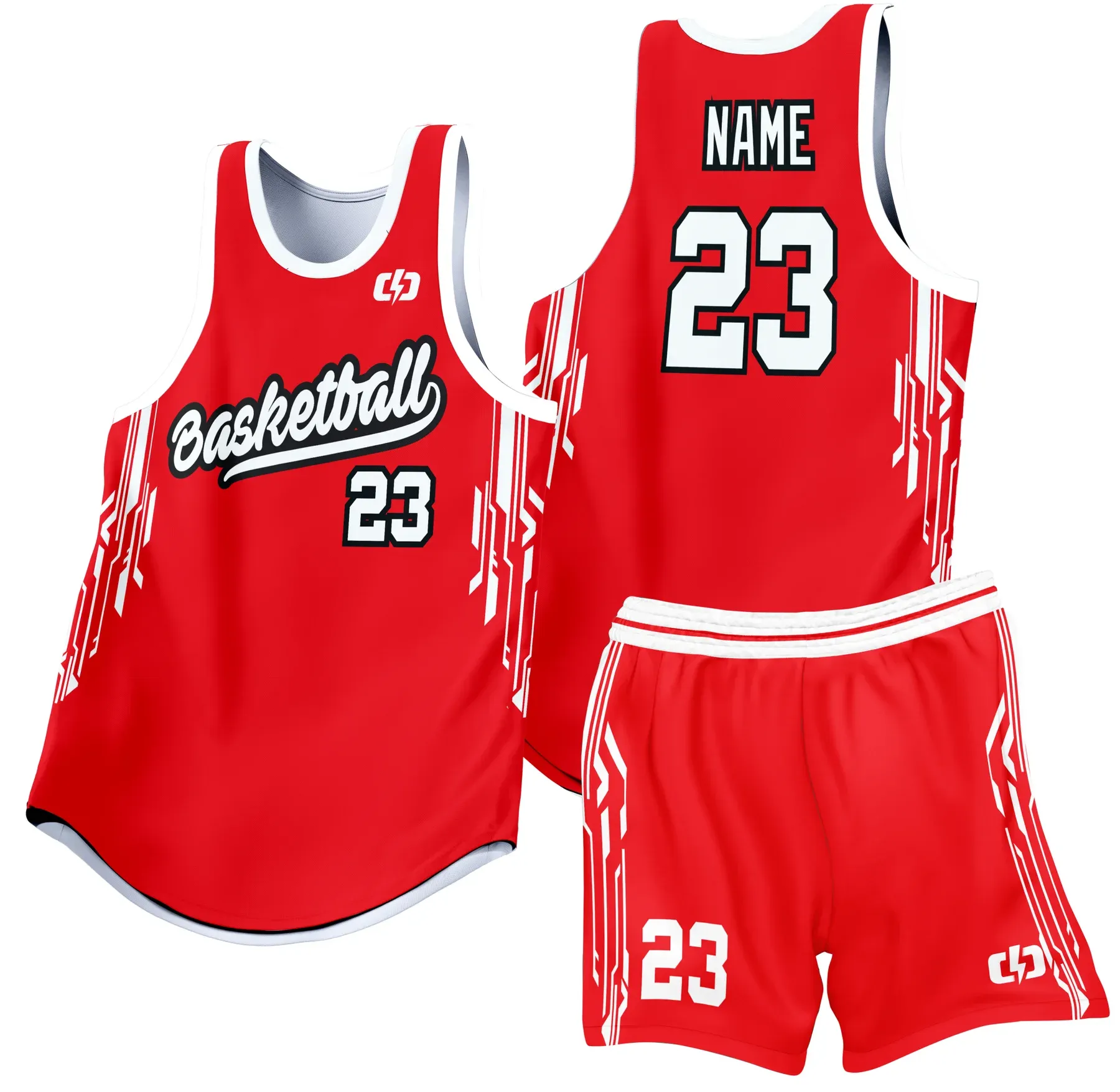 Custom basketball uniform design B42