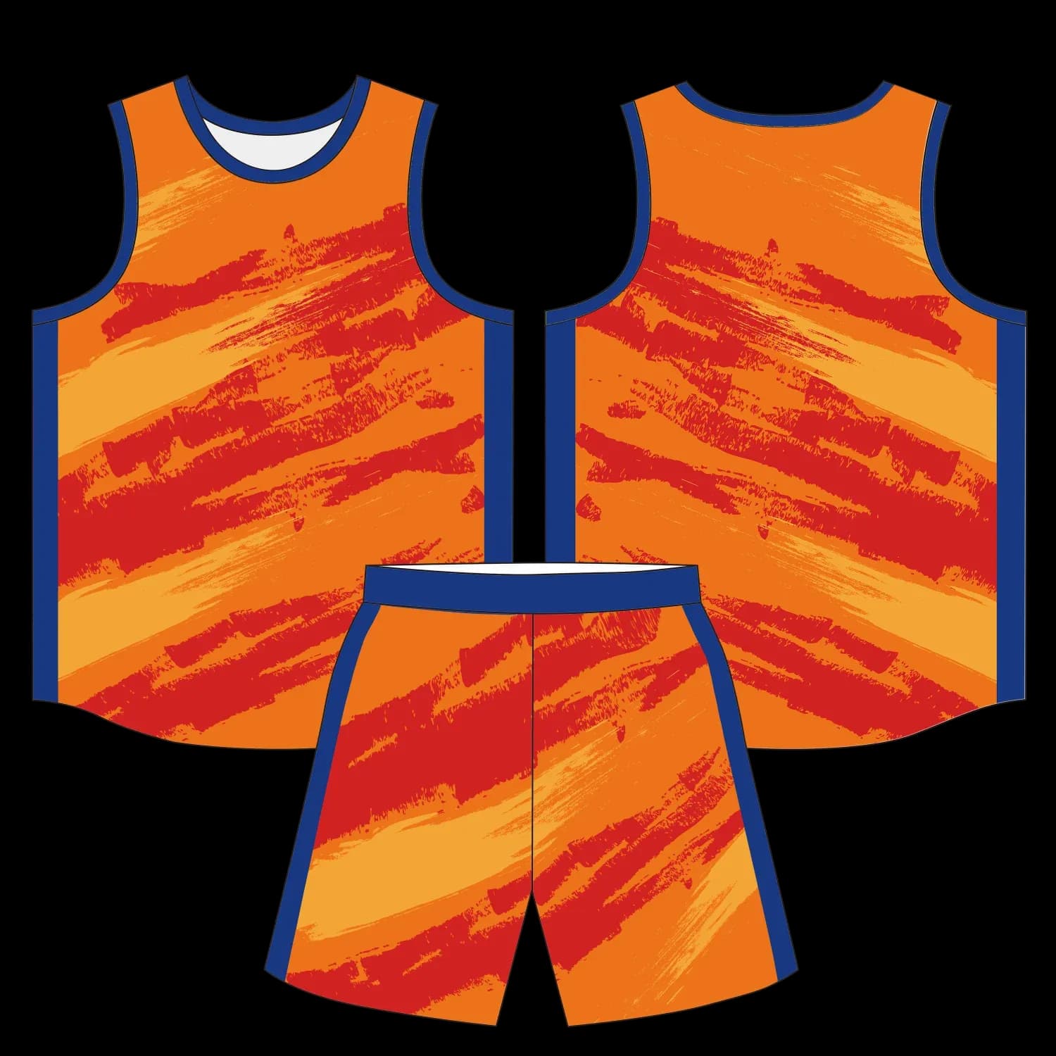 Custom basketball uniform design B73