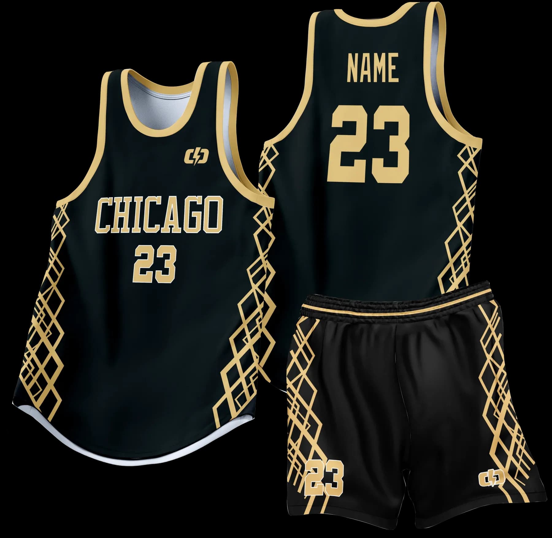 Custom basketball uniform design B33