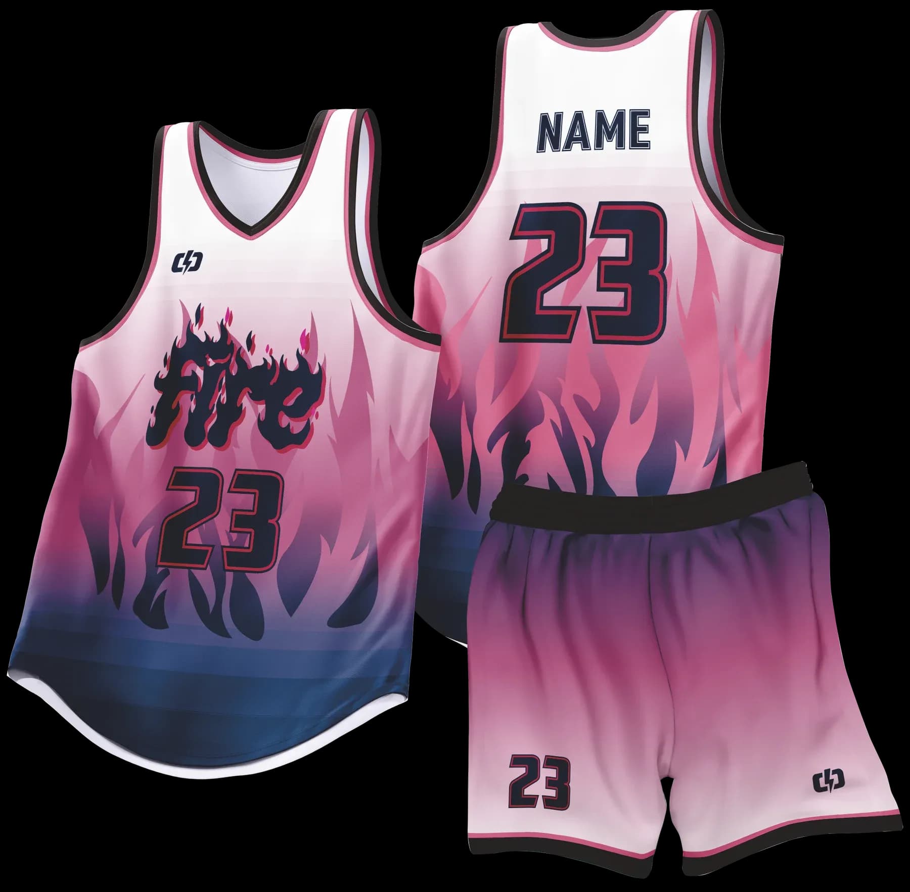 Custom basketball uniform design B91