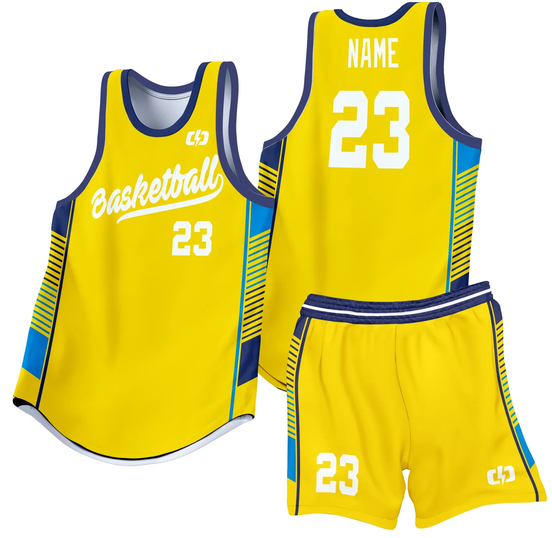 Custom basketball uniform design B43