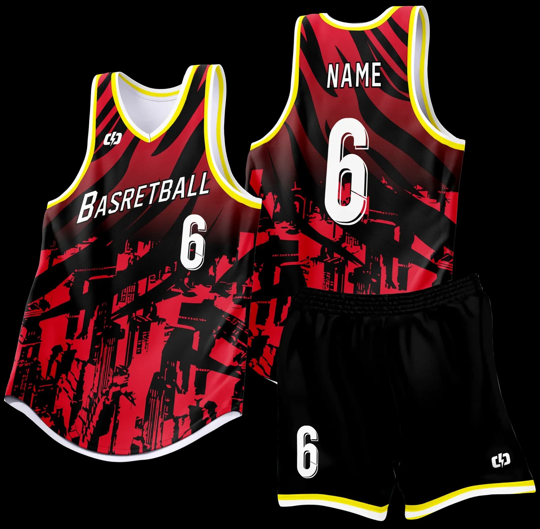 Custom basketball uniform design B92