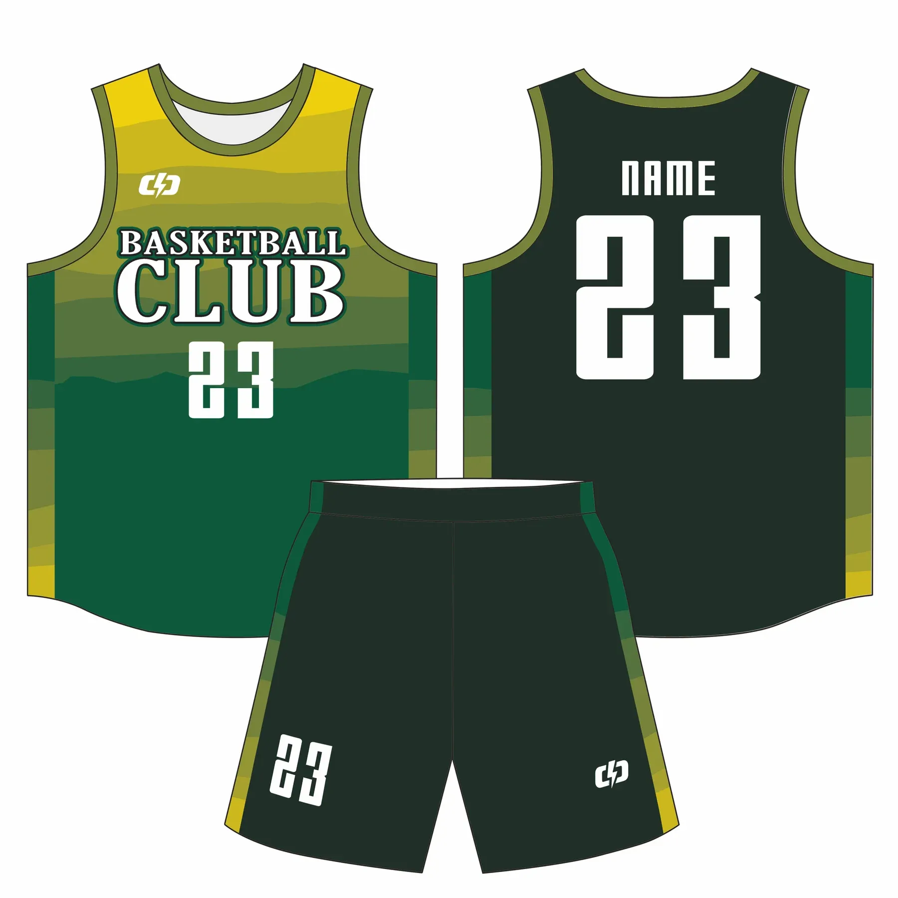 Custom basketball uniform design B74