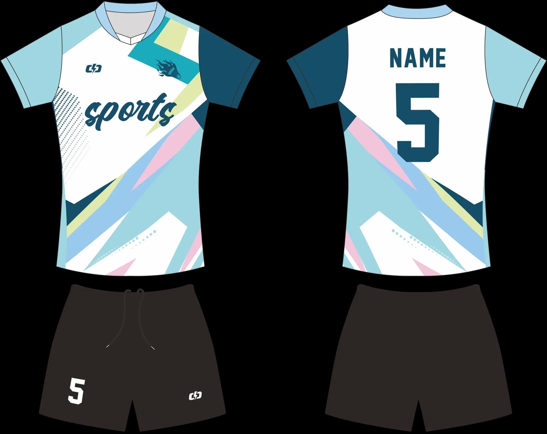 Custom volleyball uniform design UP24
