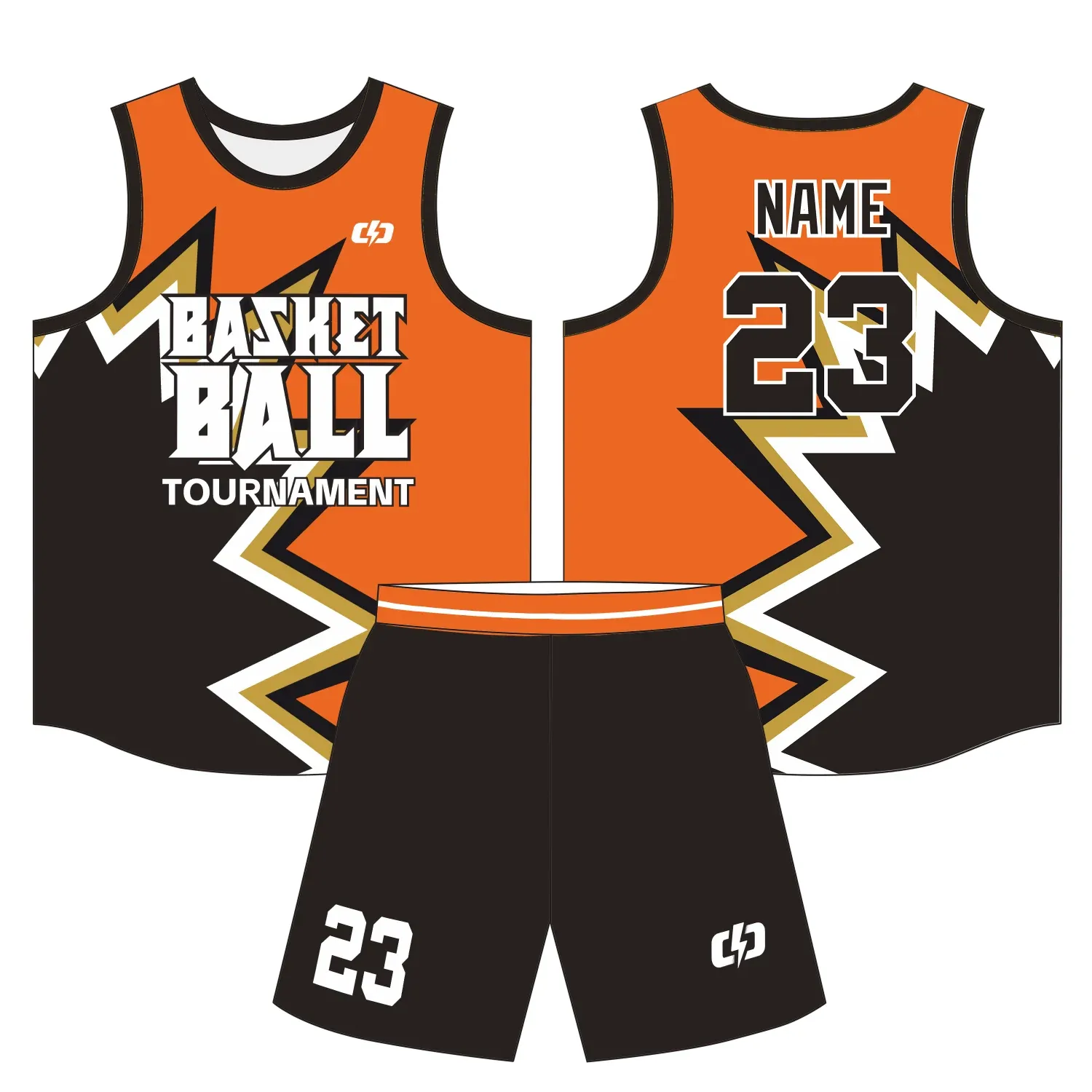 Custom basketball uniform design B46
