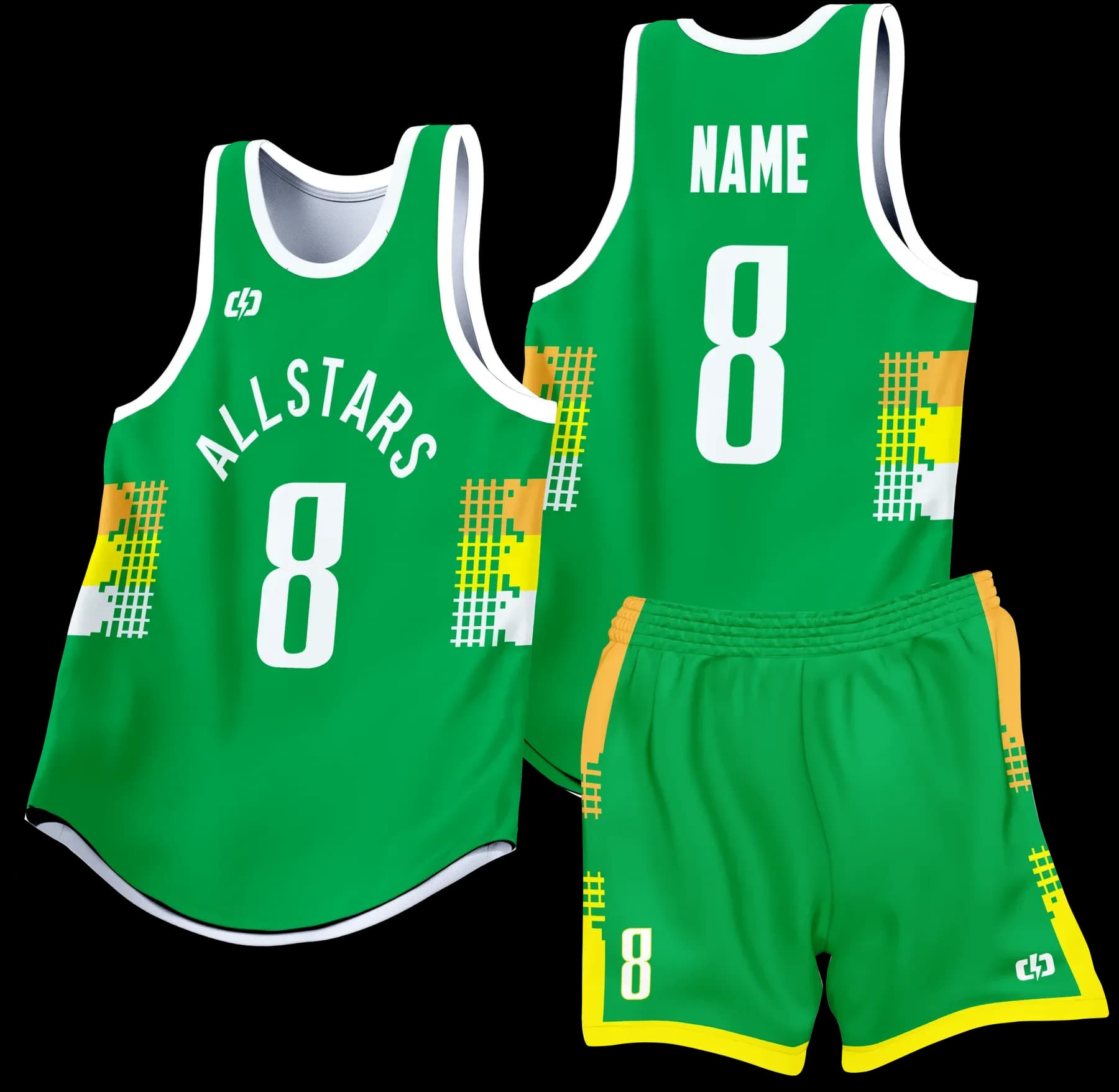 Custom basketball uniform design B66