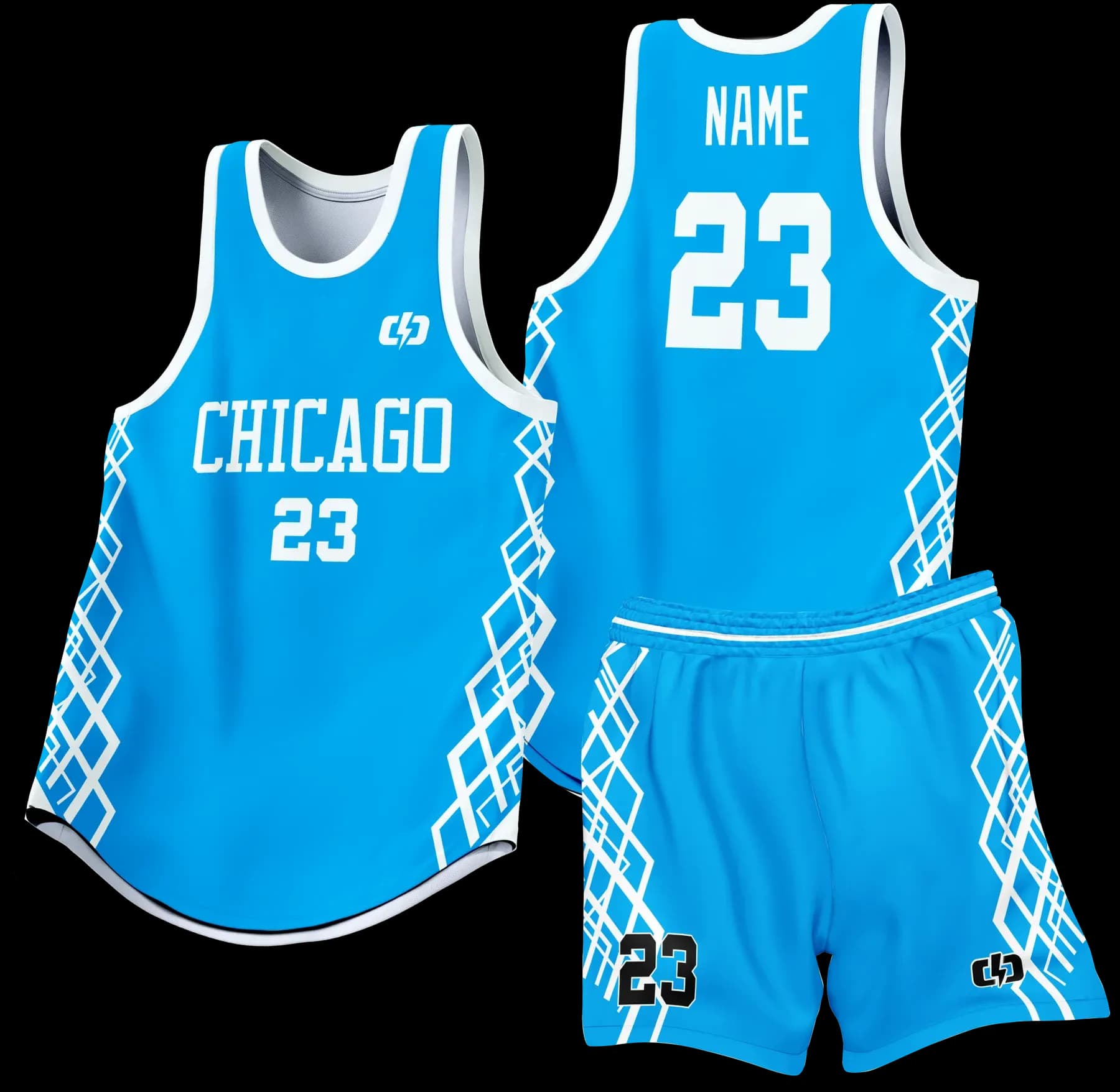 Custom basketball uniform design B33