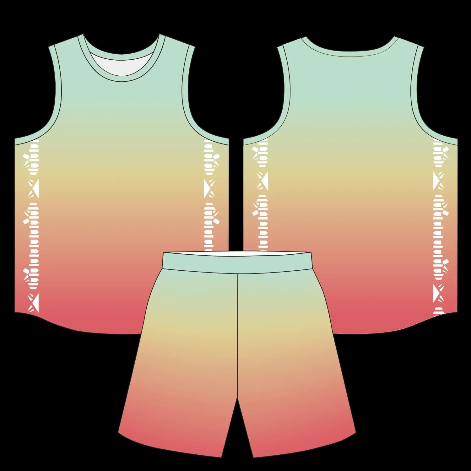 Custom basketball uniform design B100