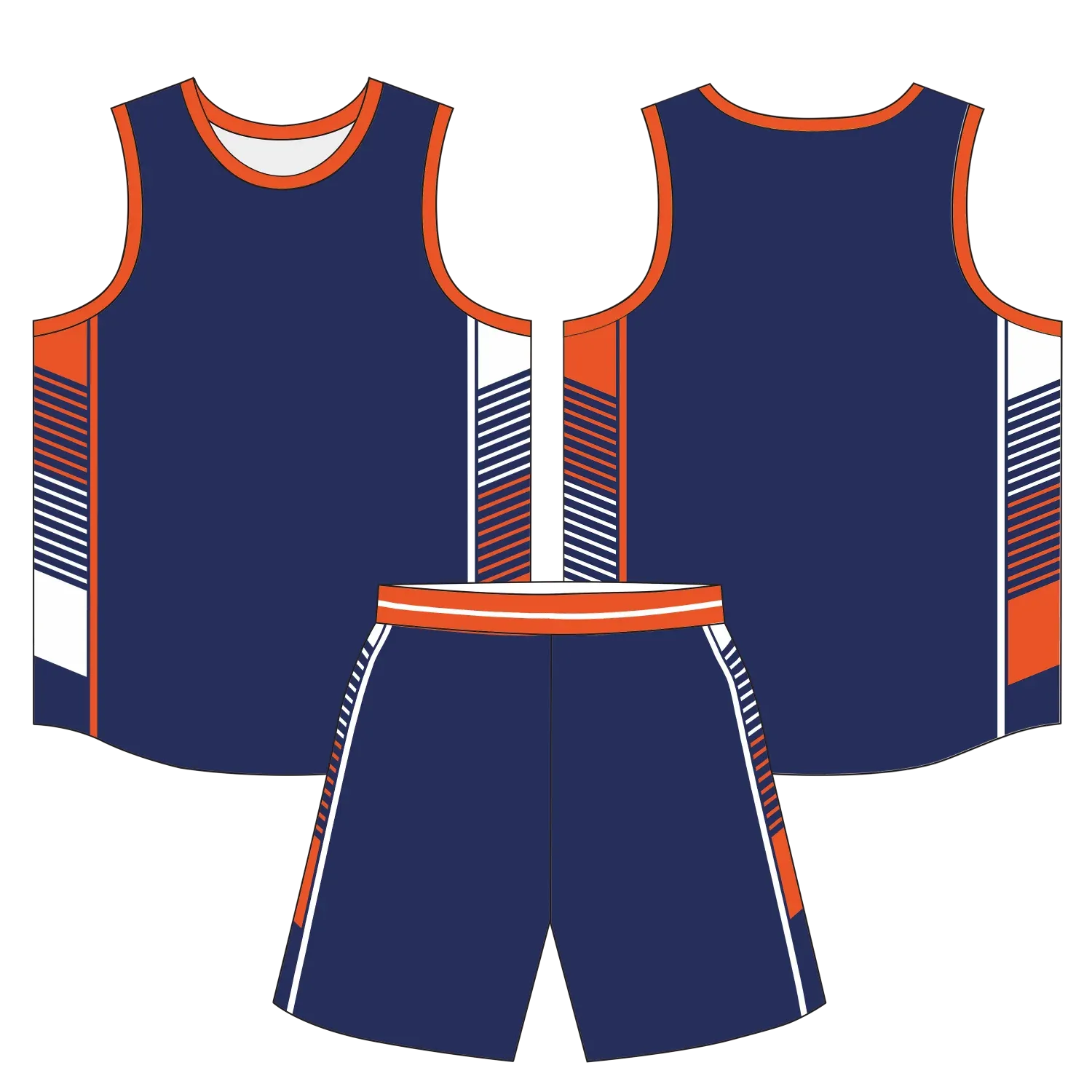 Custom basketball uniform design B43