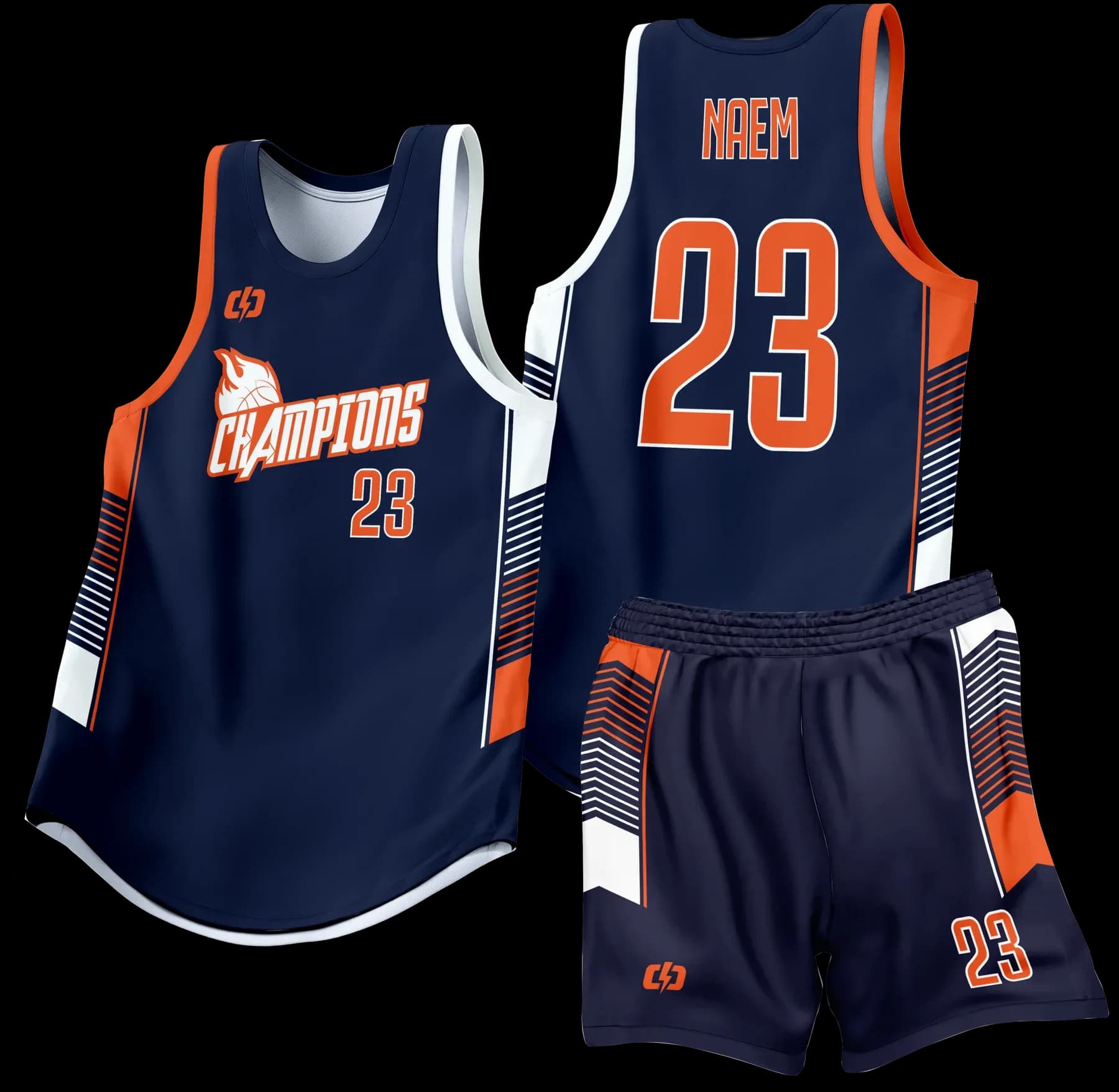 Custom basketball uniform design B72