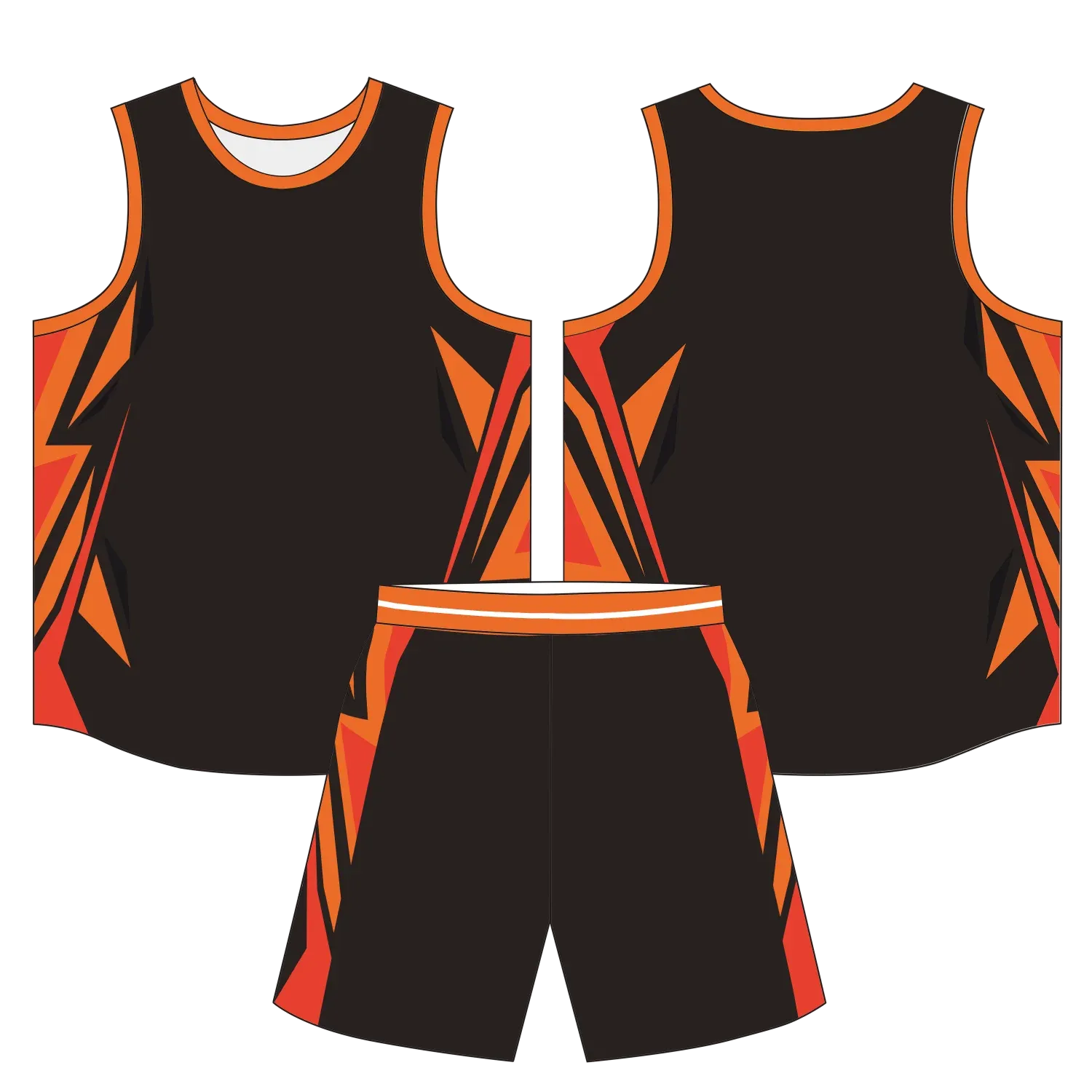 Custom basketball uniform design B41