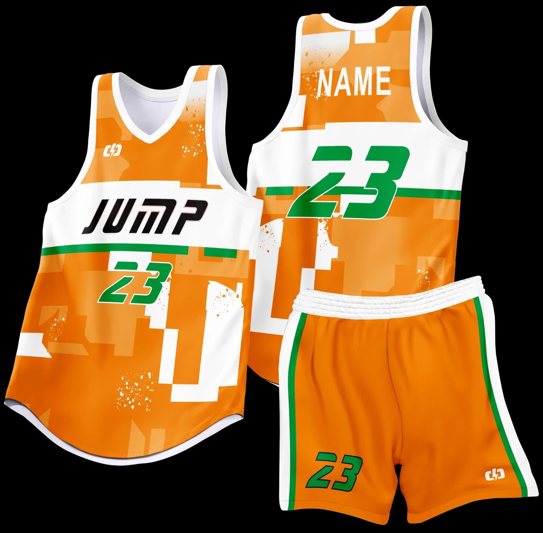 Custom basketball uniform design B87