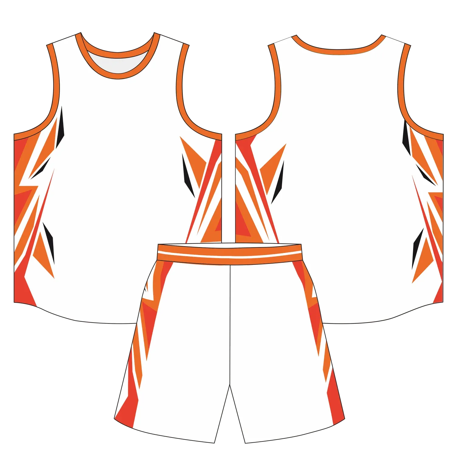 Custom basketball uniform design B41