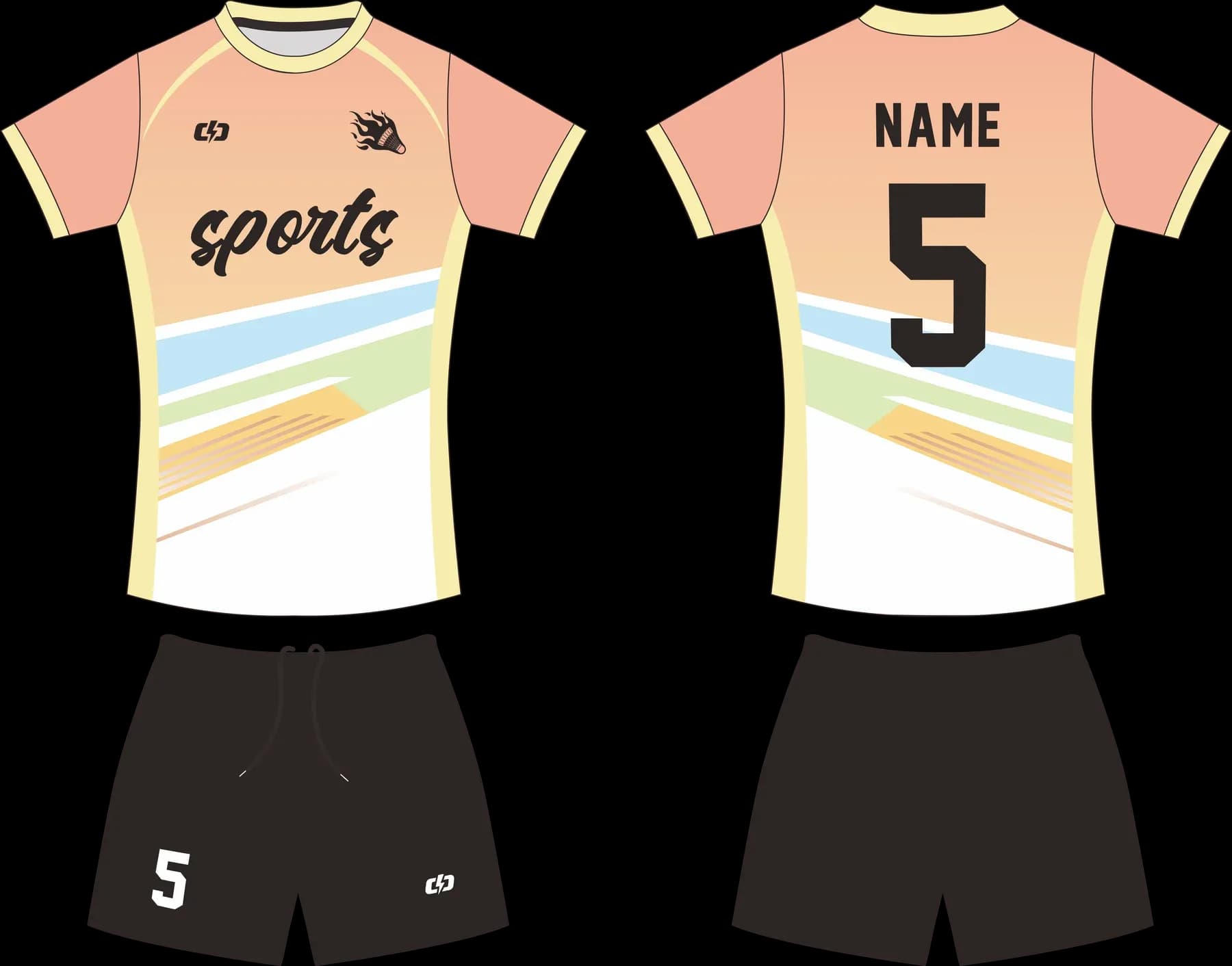 Custom volleyball uniform design UP25