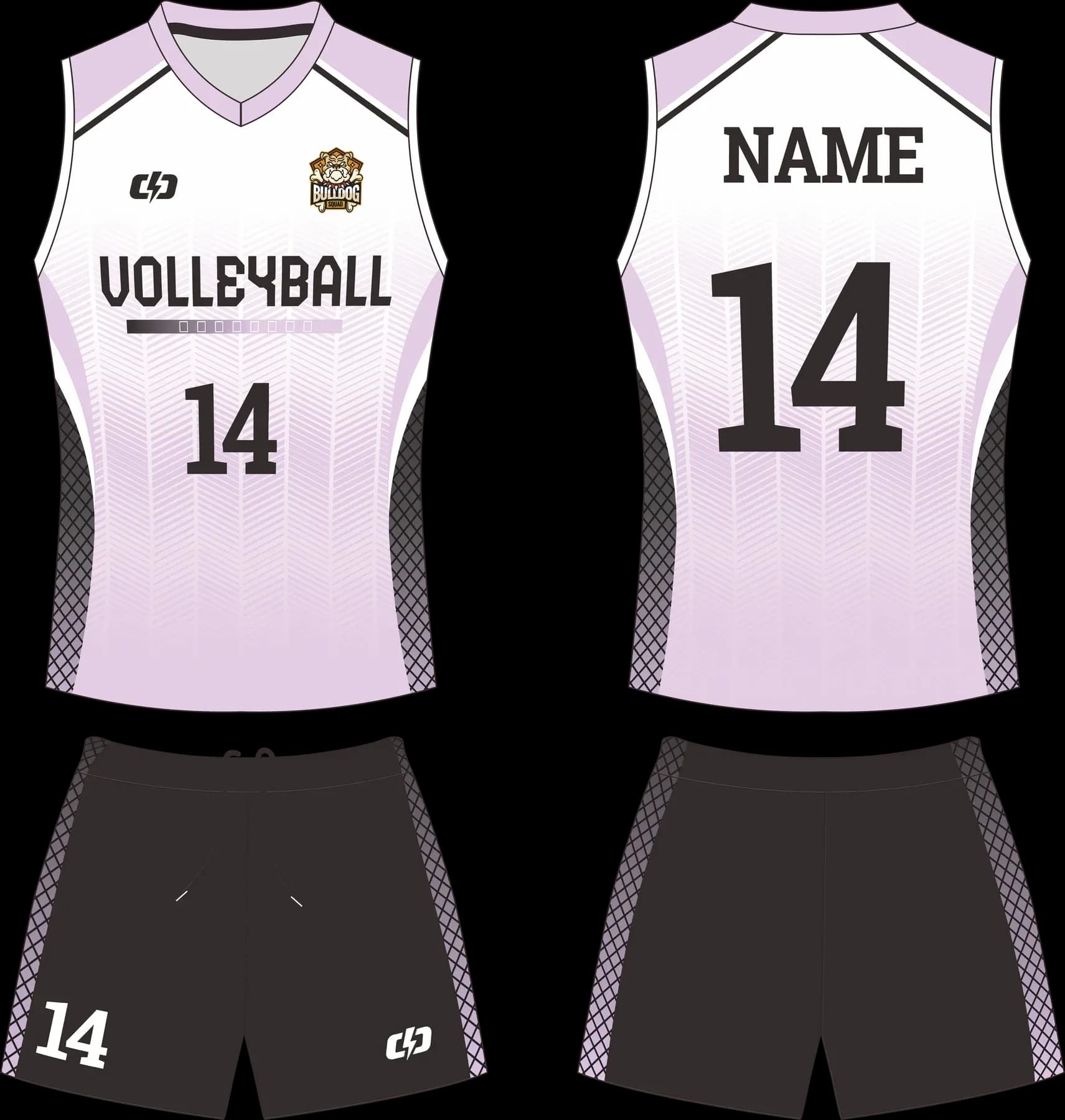 Custom volleyball uniform design UW18