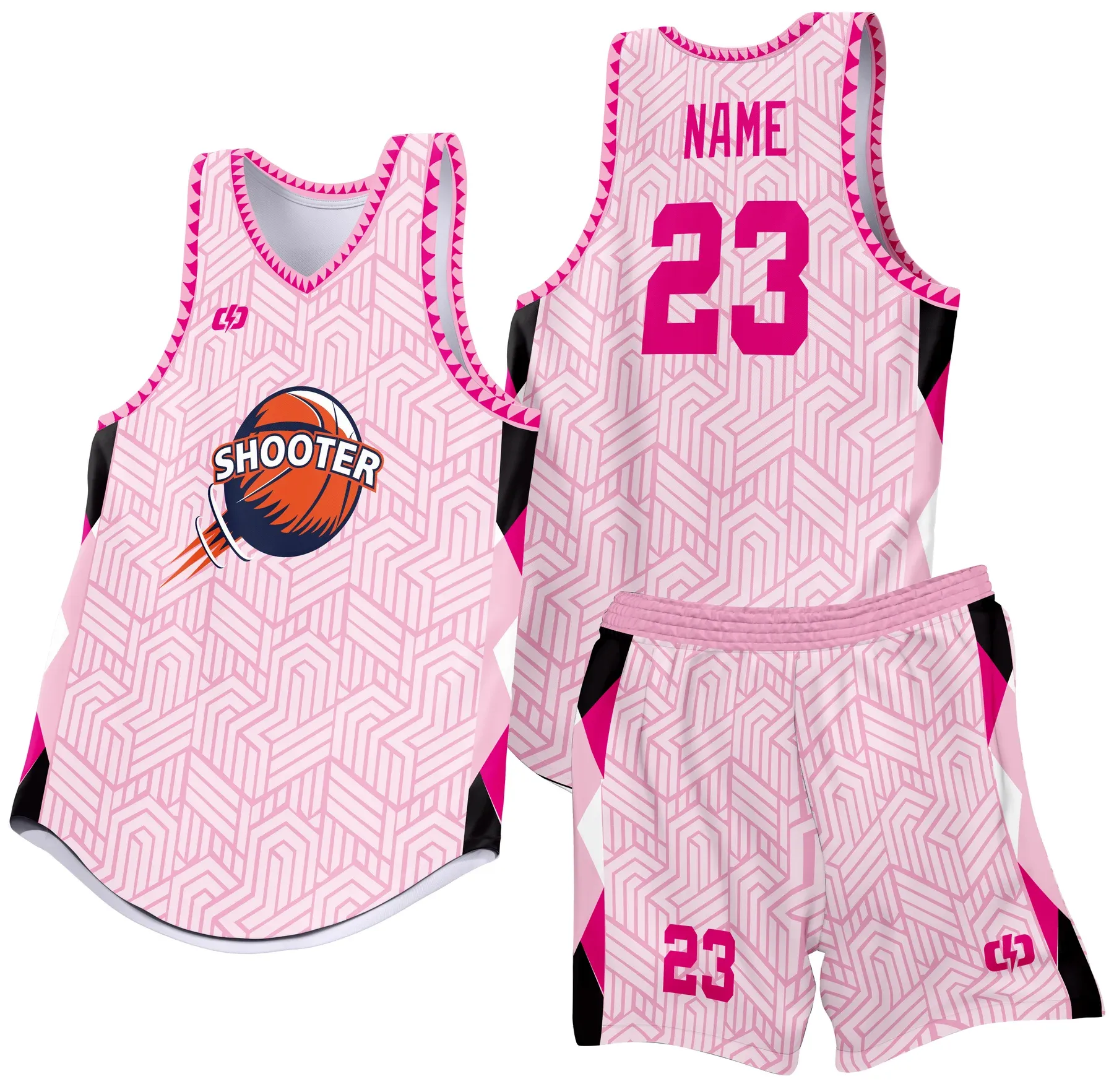 Custom basketball uniform design B31