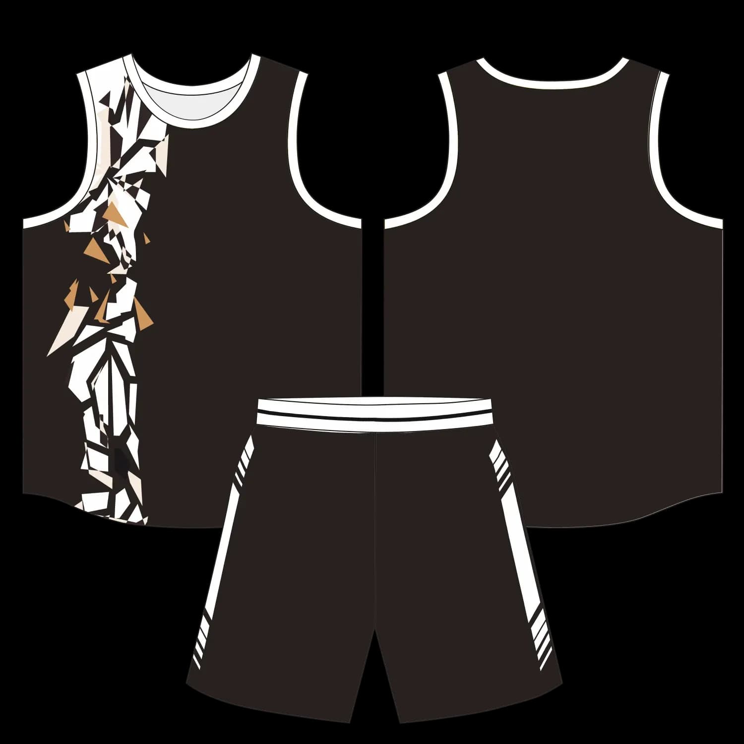Custom basketball uniform design B35