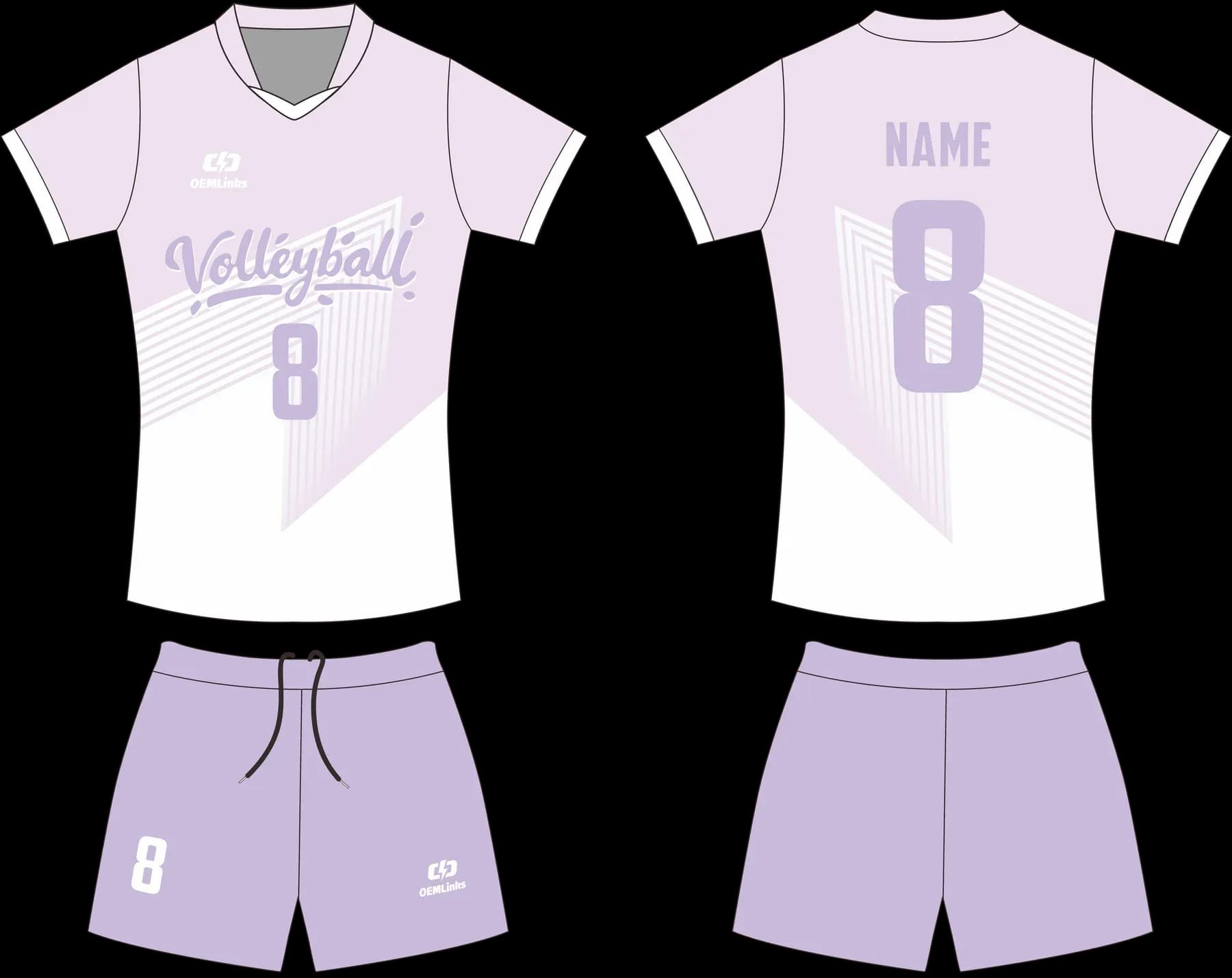 Custom volleyball uniform design UP04