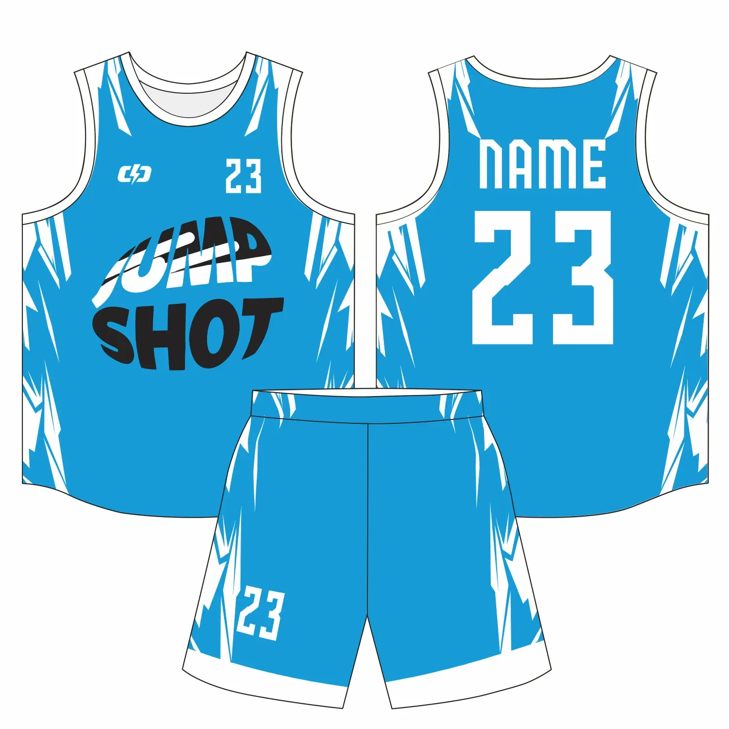 Custom basketball uniform design B83
