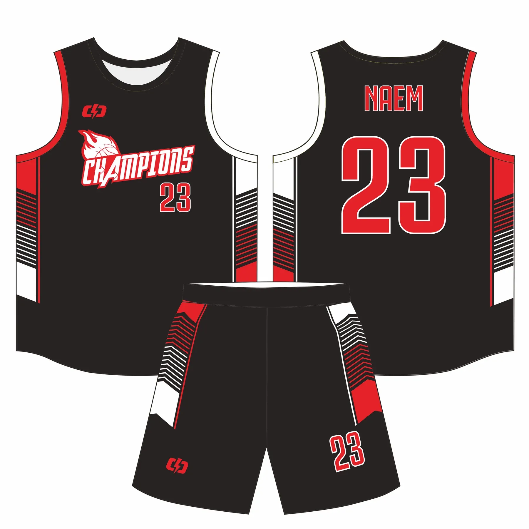 Custom basketball uniform design B72