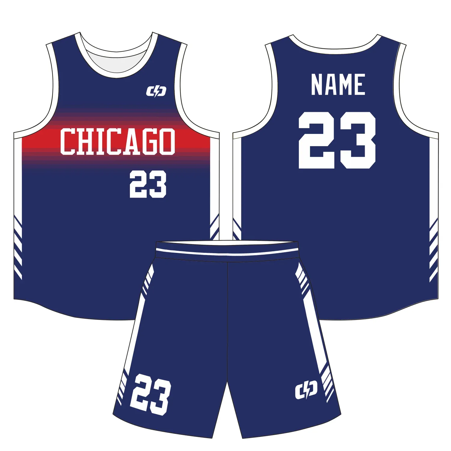 Custom basketball uniform design B36