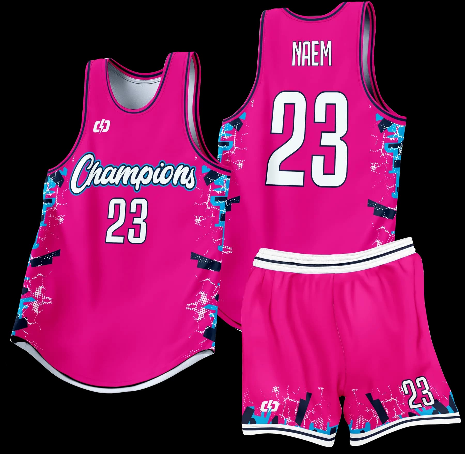 Custom basketball uniform design B70