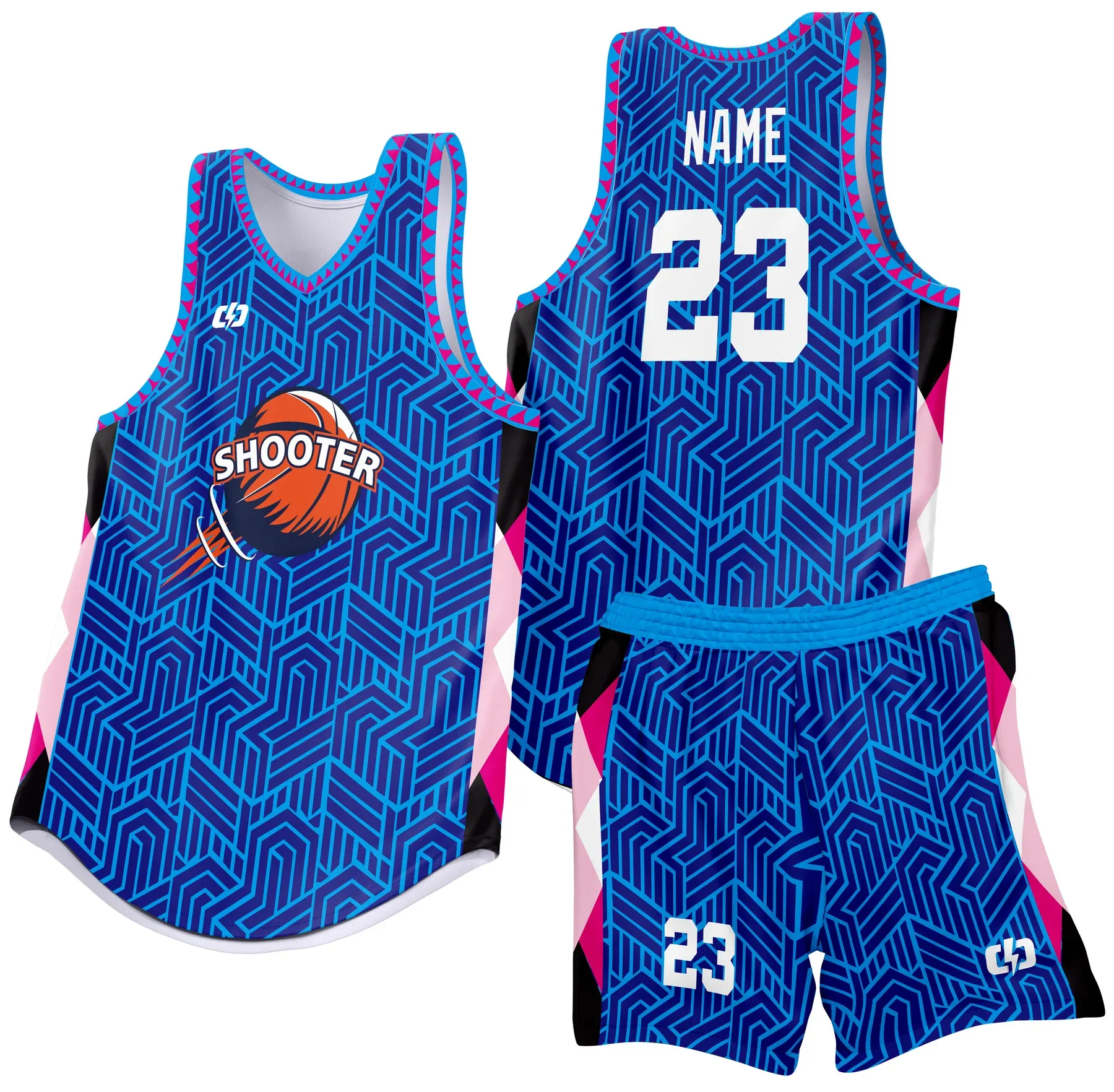 Custom basketball uniform design B31