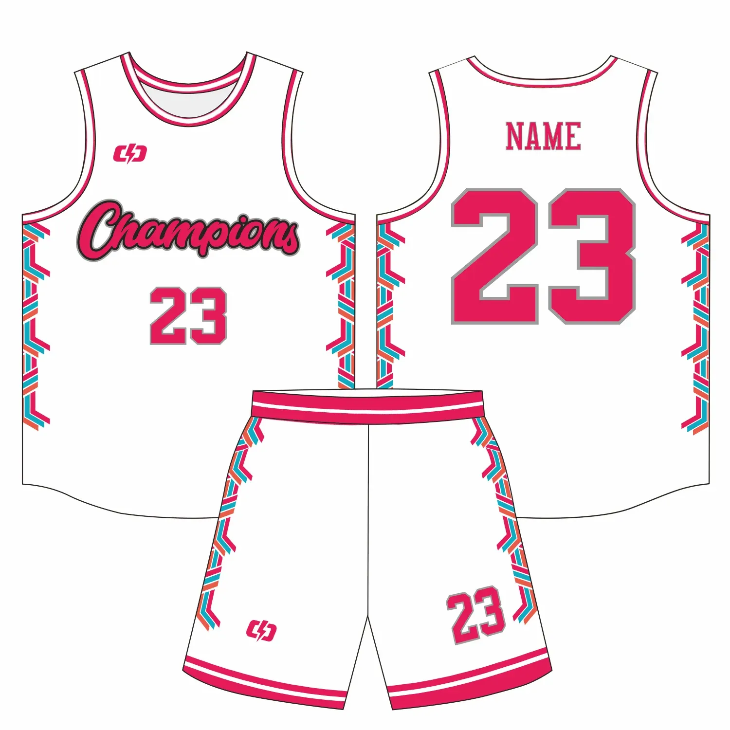 Custom basketball uniform design B69