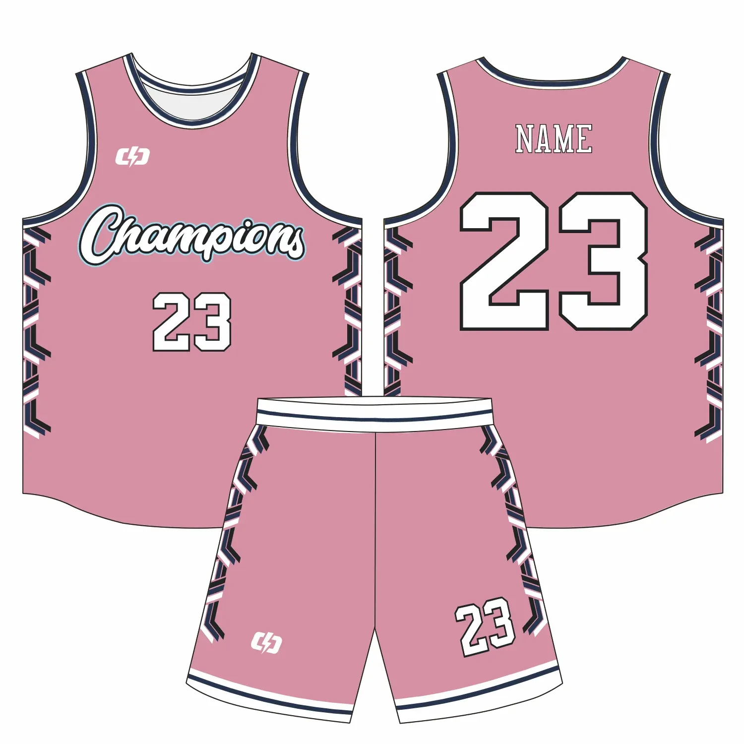 Custom basketball uniform design B69