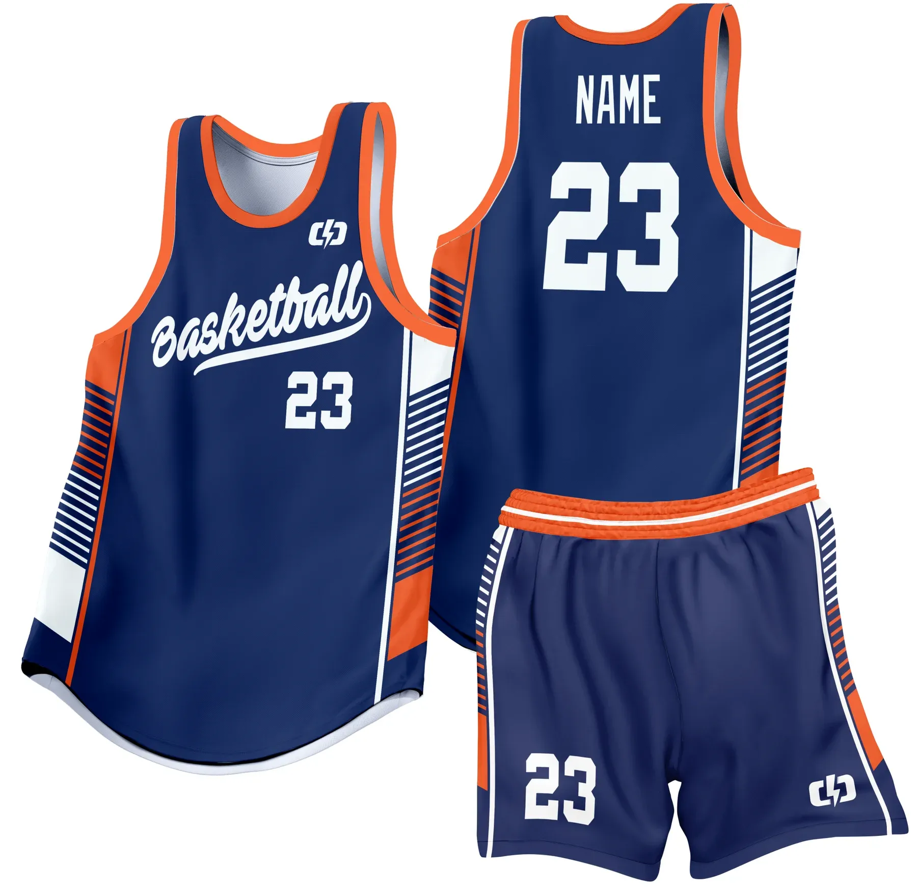 Custom basketball uniform design B43
