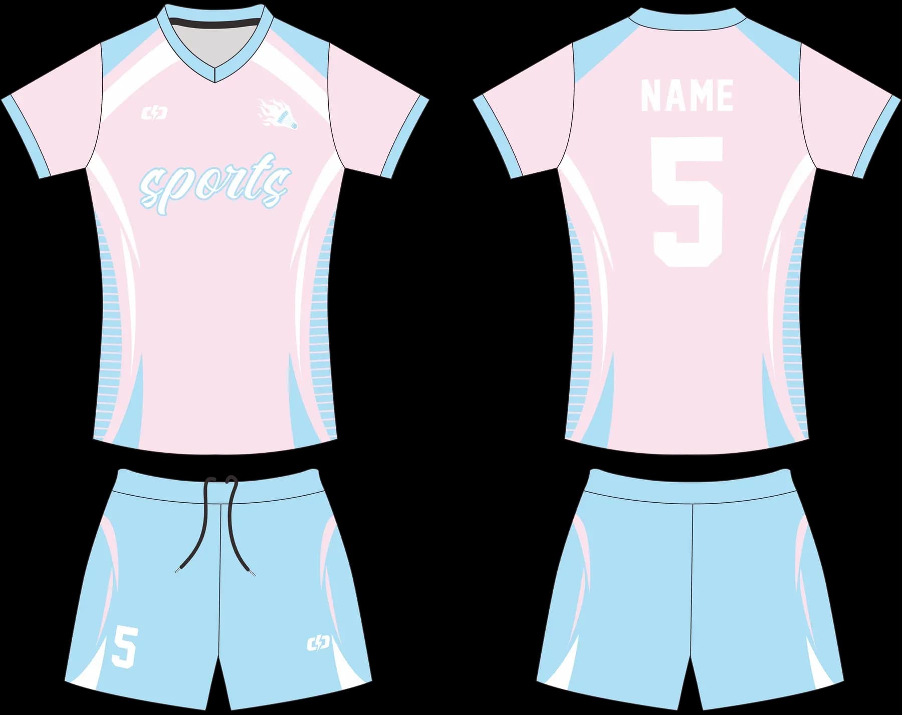Custom volleyball uniform design UP11