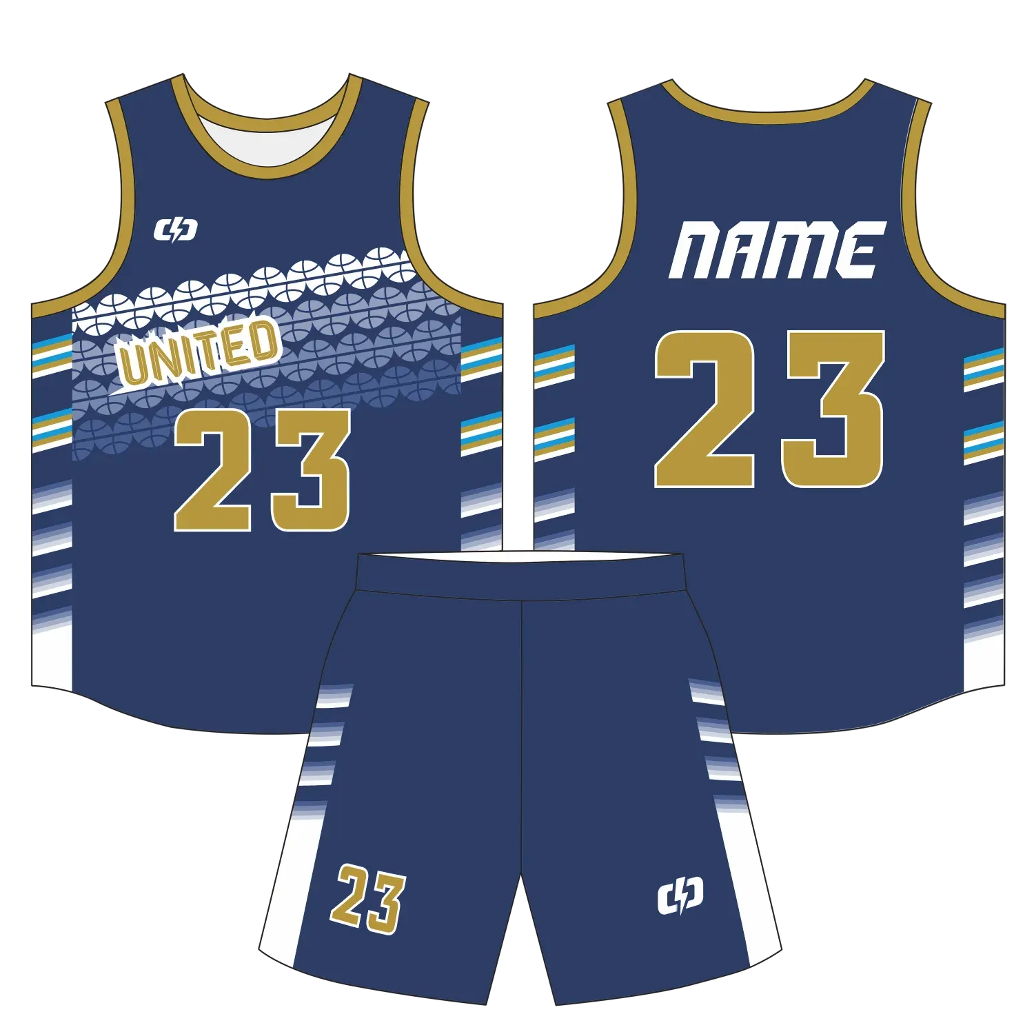 Custom basketball uniform design B60